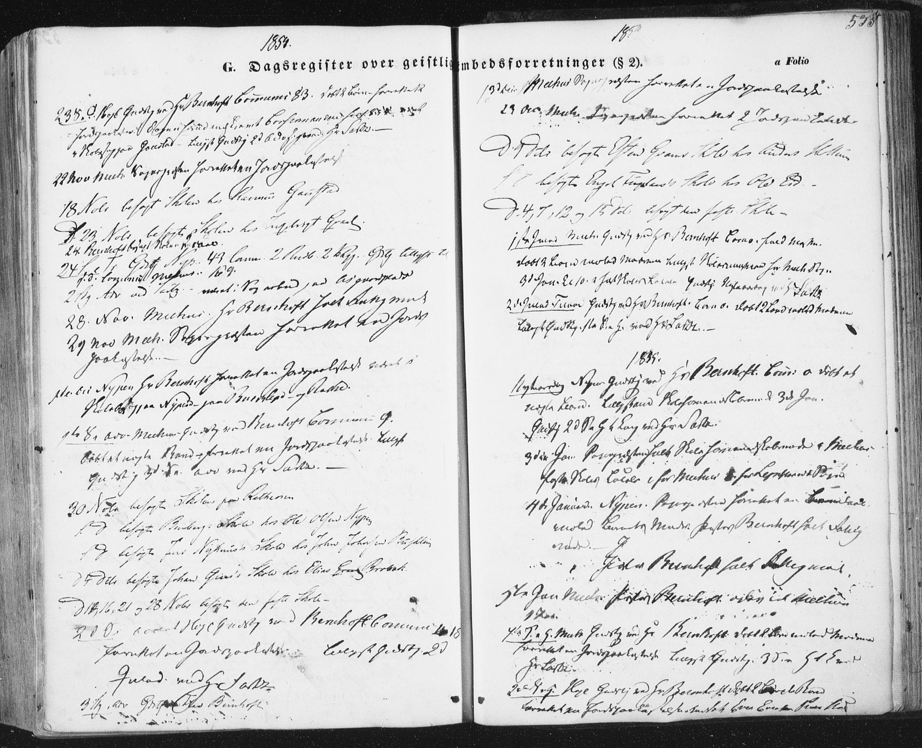 Ministerialprotokoller, klokkerbøker og fødselsregistre - Sør-Trøndelag, SAT/A-1456/691/L1076: Parish register (official) no. 691A08, 1852-1861, p. 533
