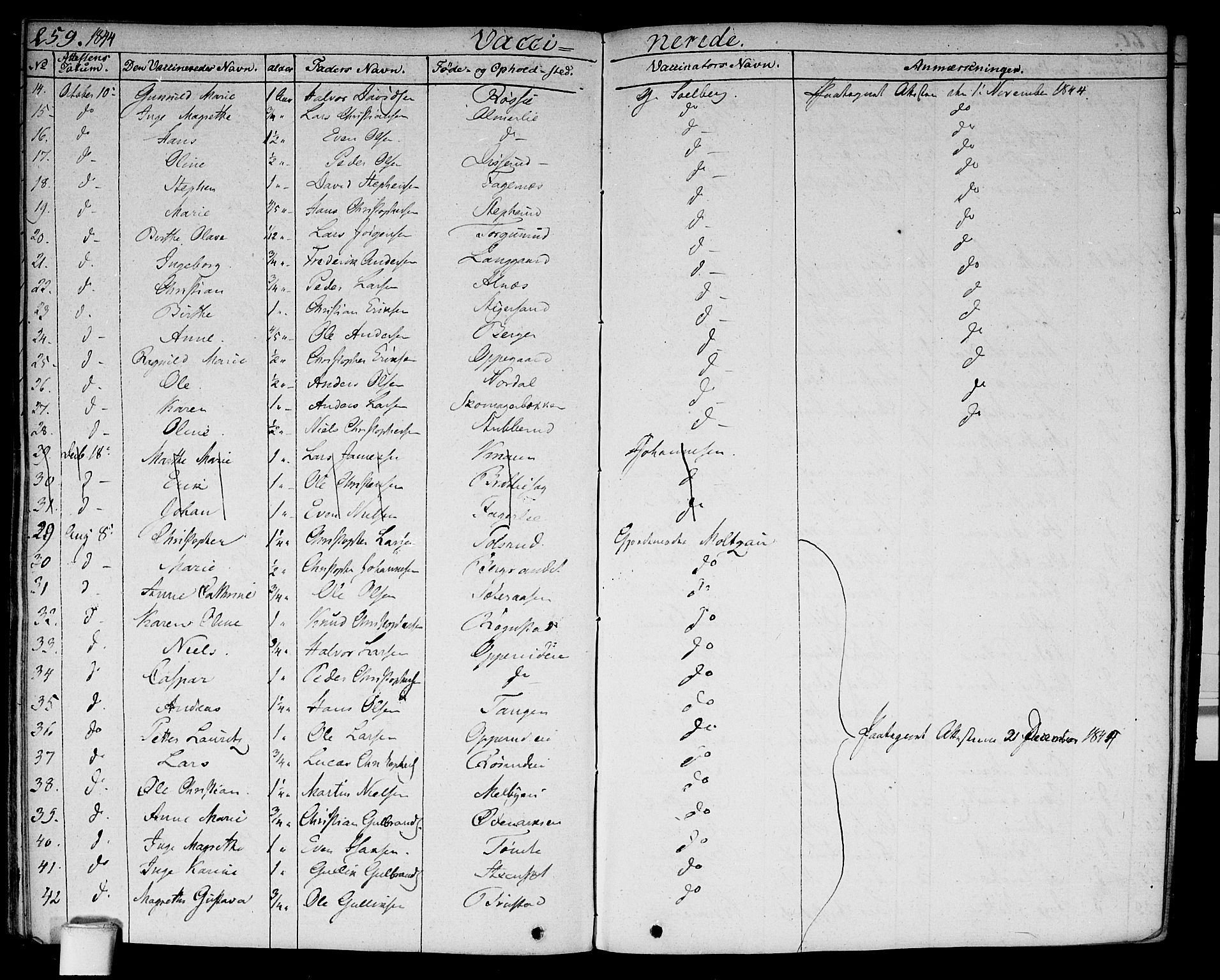 Hurdal prestekontor Kirkebøker, AV/SAO-A-10889/F/Fa/L0004: Parish register (official) no. I 4, 1828-1845, p. 259