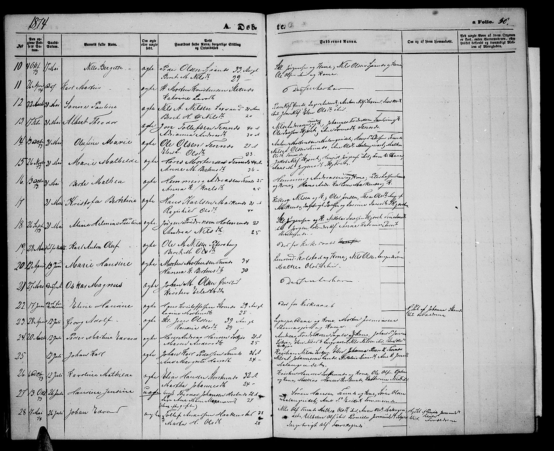Balsfjord sokneprestembete, SATØ/S-1303/G/Ga/L0006klokker: Parish register (copy) no. 6, 1863-1878, p. 58