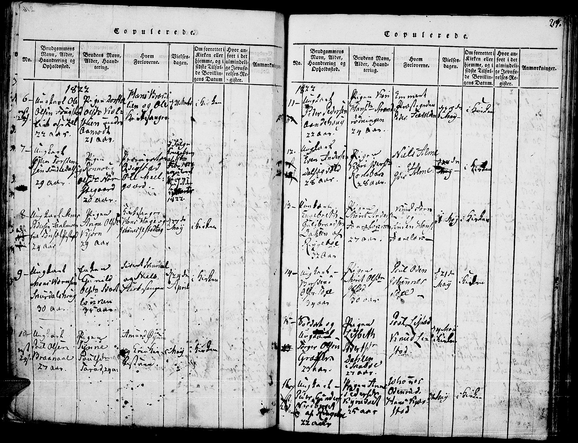 Fron prestekontor, AV/SAH-PREST-078/H/Ha/Haa/L0002: Parish register (official) no. 2, 1816-1827, p. 217