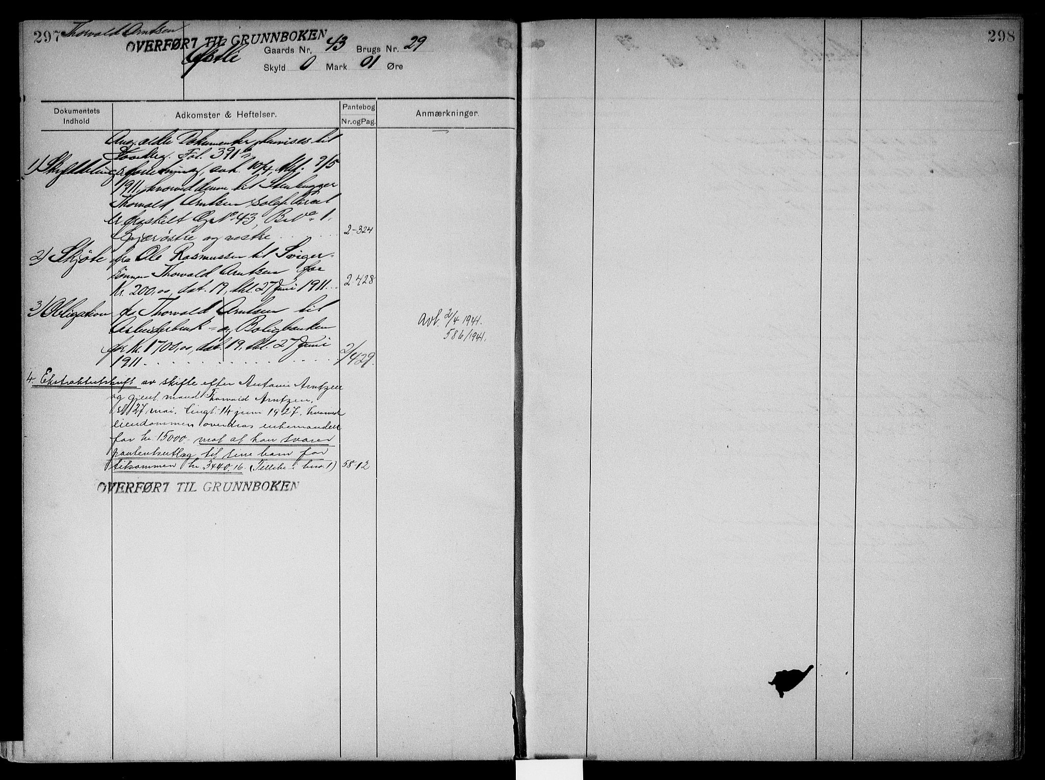 Onsøy sorenskriveri, SAO/A-10474/G/Gb/Gbc/L0002: Mortgage register no. III 2, 1905, p. 297-298