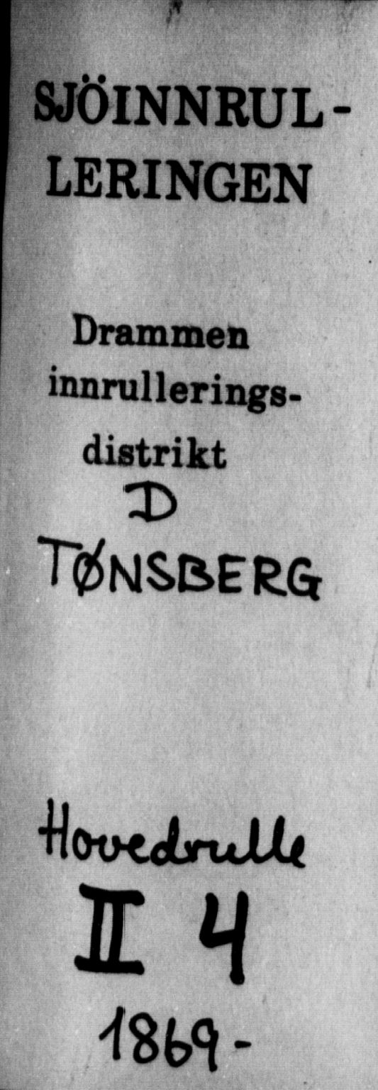 Tønsberg innrulleringskontor, SAKO/A-786/F/Fc/Fcb/L0004: Hovedrulle Patent nr. 3309-4414, 1869, p. 1