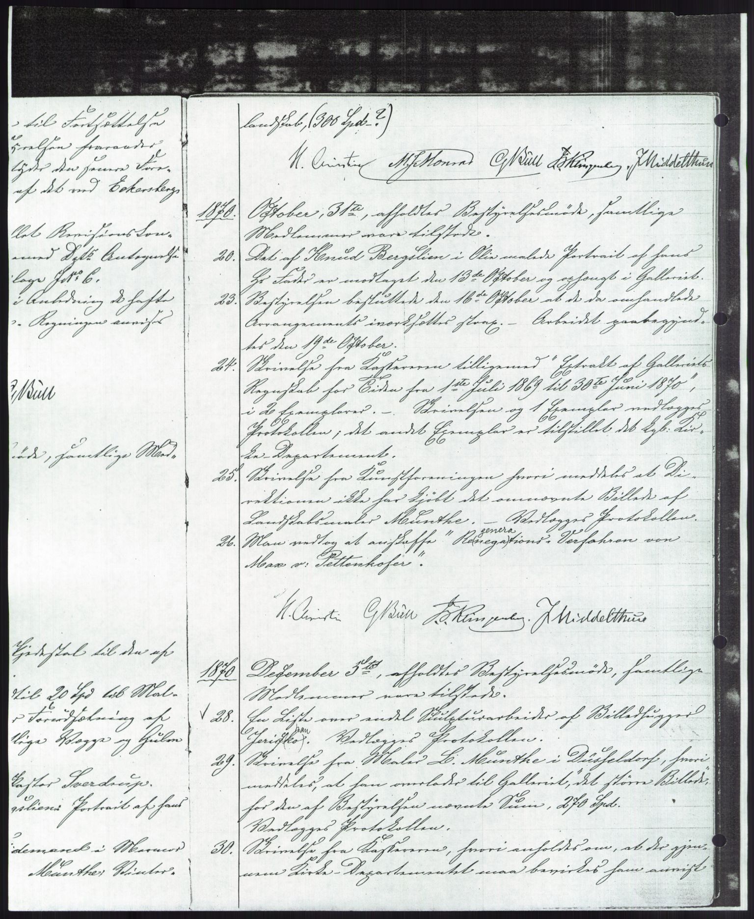 Nasjonalgalleriet, NMFK/NG-1000/A/Aa/L0001: Forhandlingsprotokoll 1869-1877, 1869-1877, p. 14