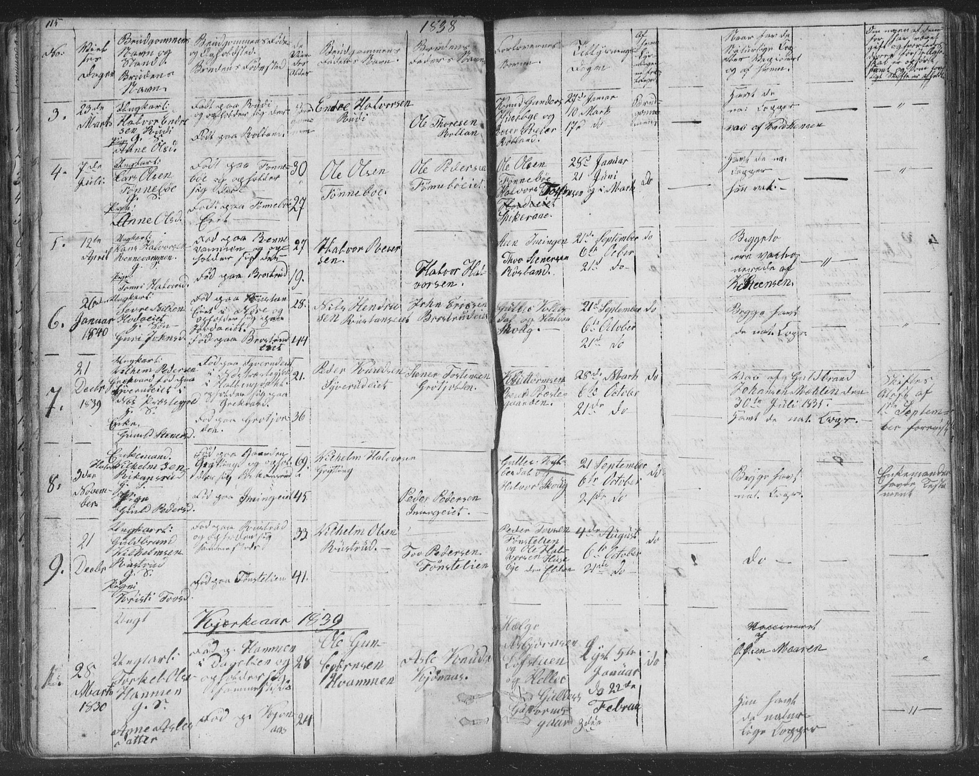 Nore kirkebøker, SAKO/A-238/F/Fc/L0002: Parish register (official) no. III 2, 1836-1861, p. 115