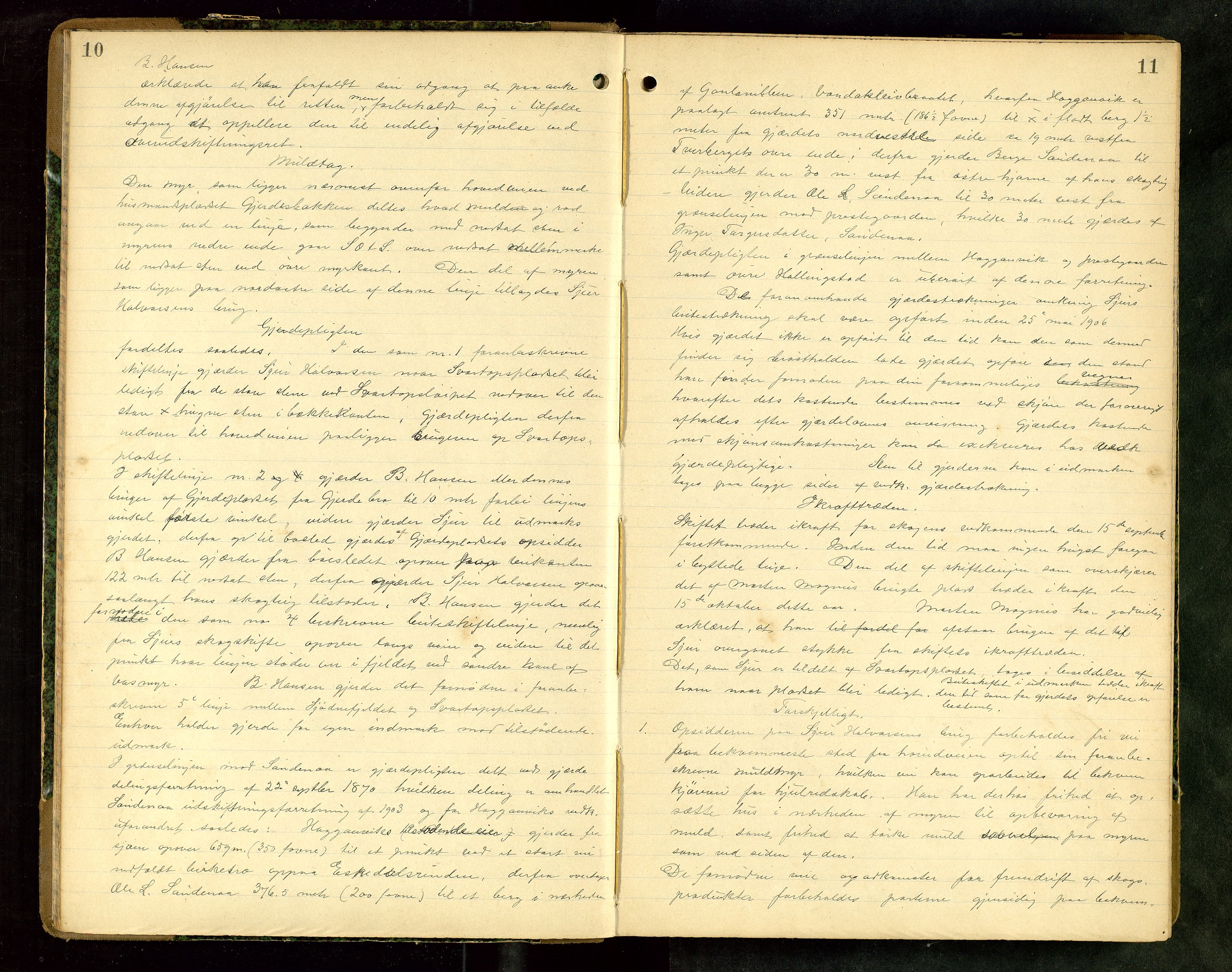 Rogaland jordskifterett, AV/SAST-A-102426/Oa/L0062: Forhandlingsprotokoll, 1904-1908, p. 10-11