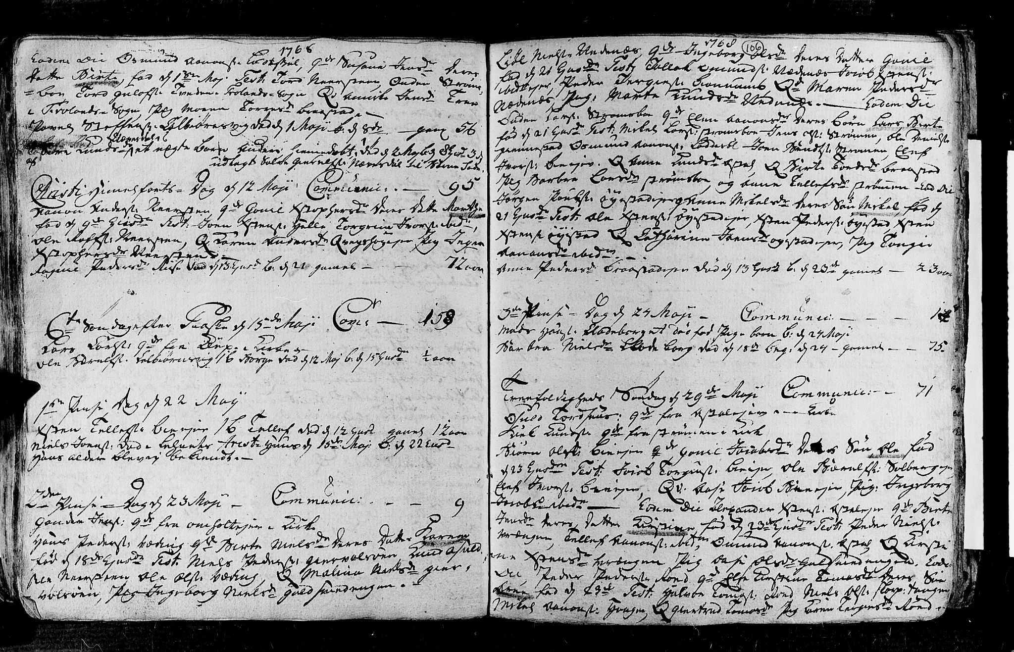 Øyestad sokneprestkontor, AV/SAK-1111-0049/F/Fa/L0006: Parish register (official) no. A 6, 1758-1776, p. 106