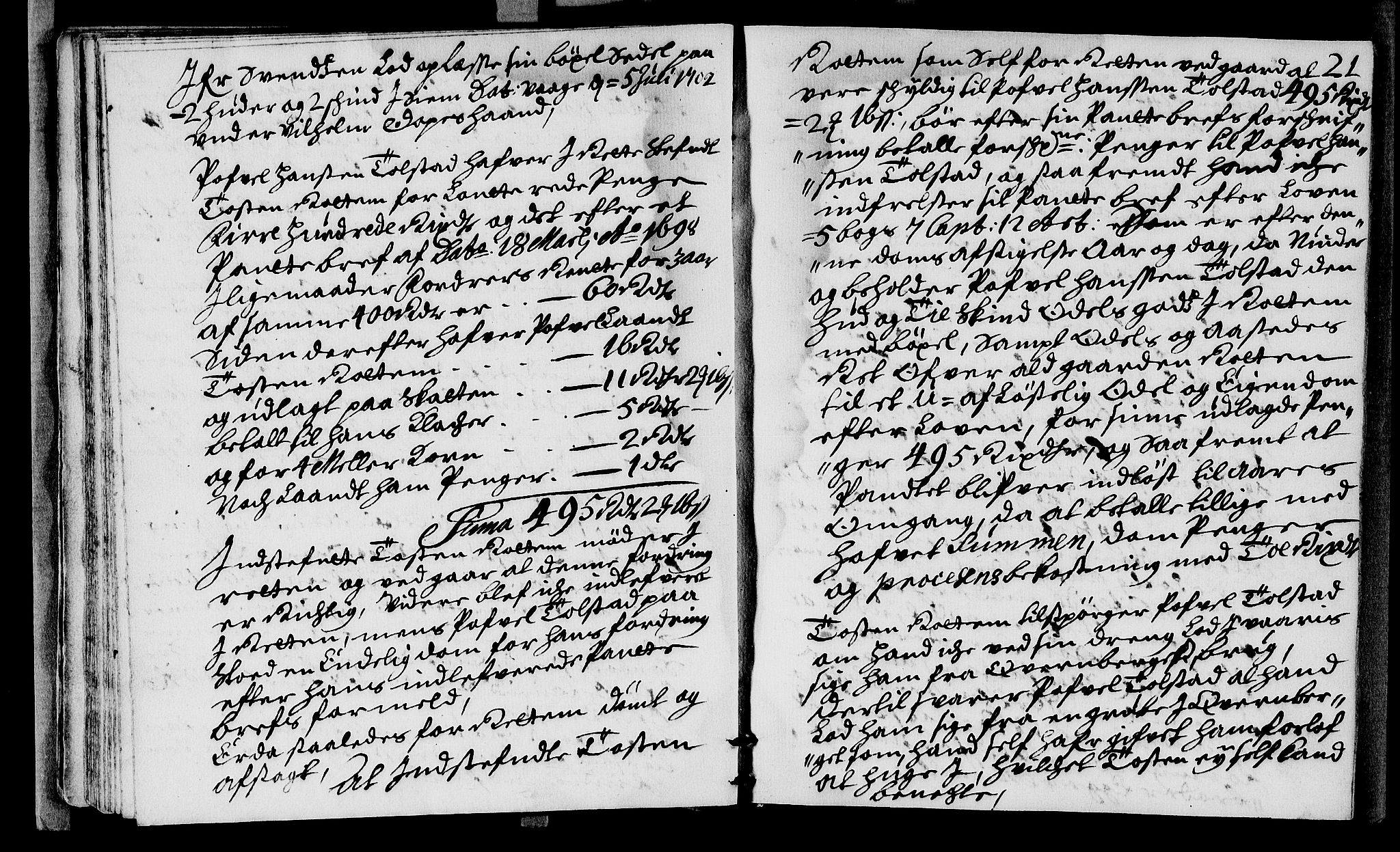 Sorenskriverier i Gudbrandsdalen, AV/SAH-TING-036/G/Gb/Gba/L0030: Tingbok - Nord-Gudbrandsdal, 1702, p. 20b-21a