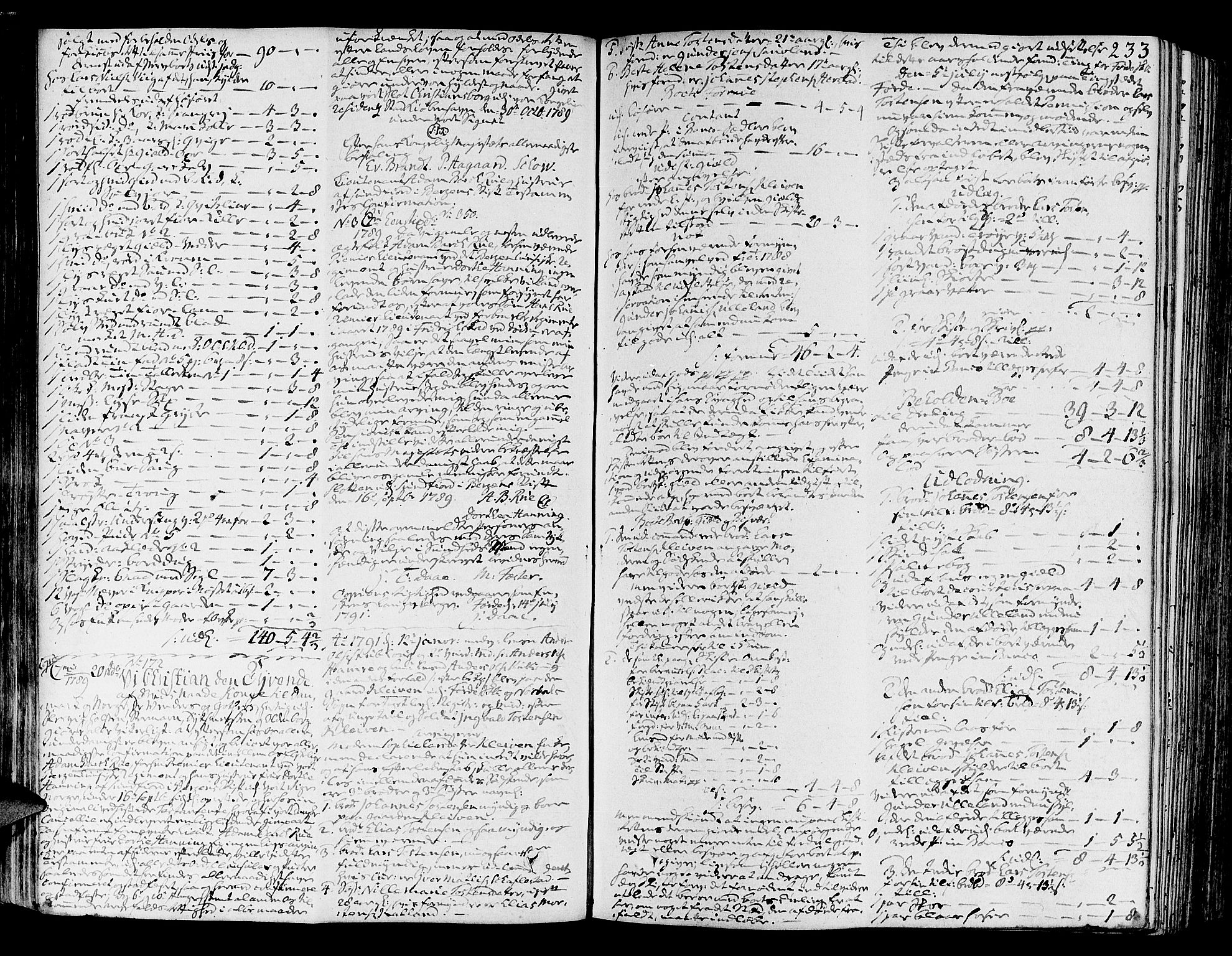 Sunnfjord tingrett, AV/SAB-A-3201/1/H/Ha/Hab/L0010: Skifteprotokoll, 1787-1798, p. 232b-233a