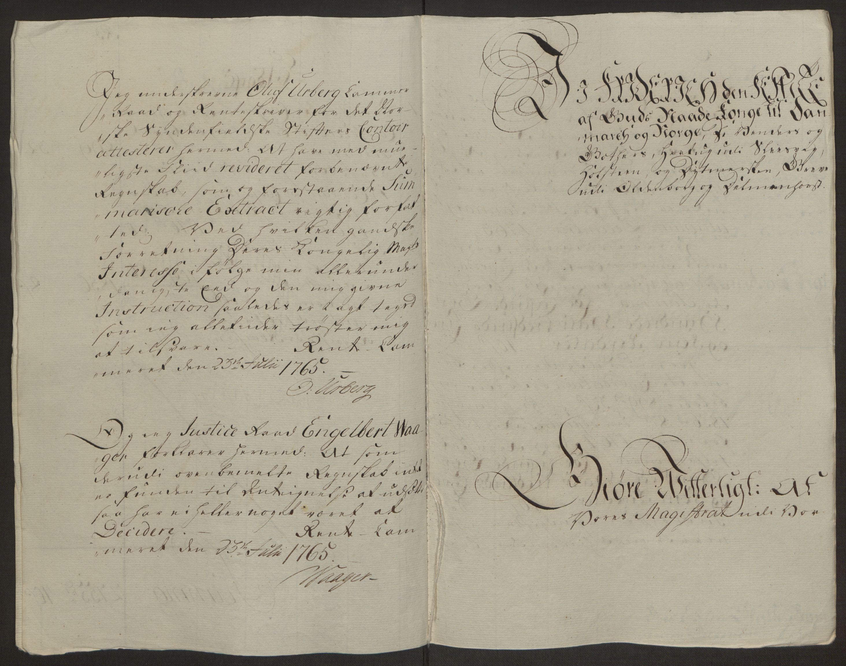 Rentekammeret inntil 1814, Reviderte regnskaper, Byregnskaper, AV/RA-EA-4066/R/Rm/L0265/0001: [M6] Kontribusjonsregnskap / Ekstraskatt, 1762-1764, p. 78