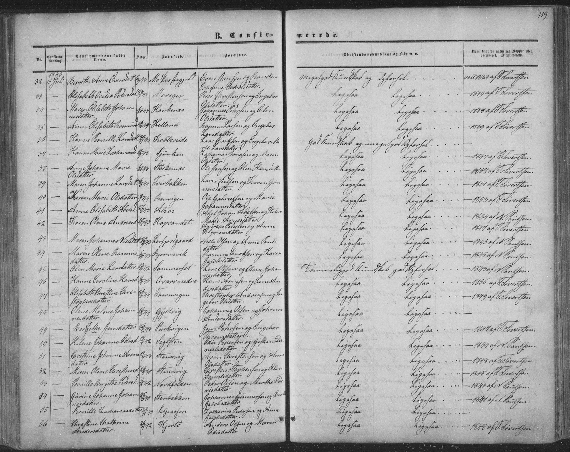 Ministerialprotokoller, klokkerbøker og fødselsregistre - Nordland, AV/SAT-A-1459/853/L0770: Parish register (official) no. 853A09, 1857-1870, p. 119