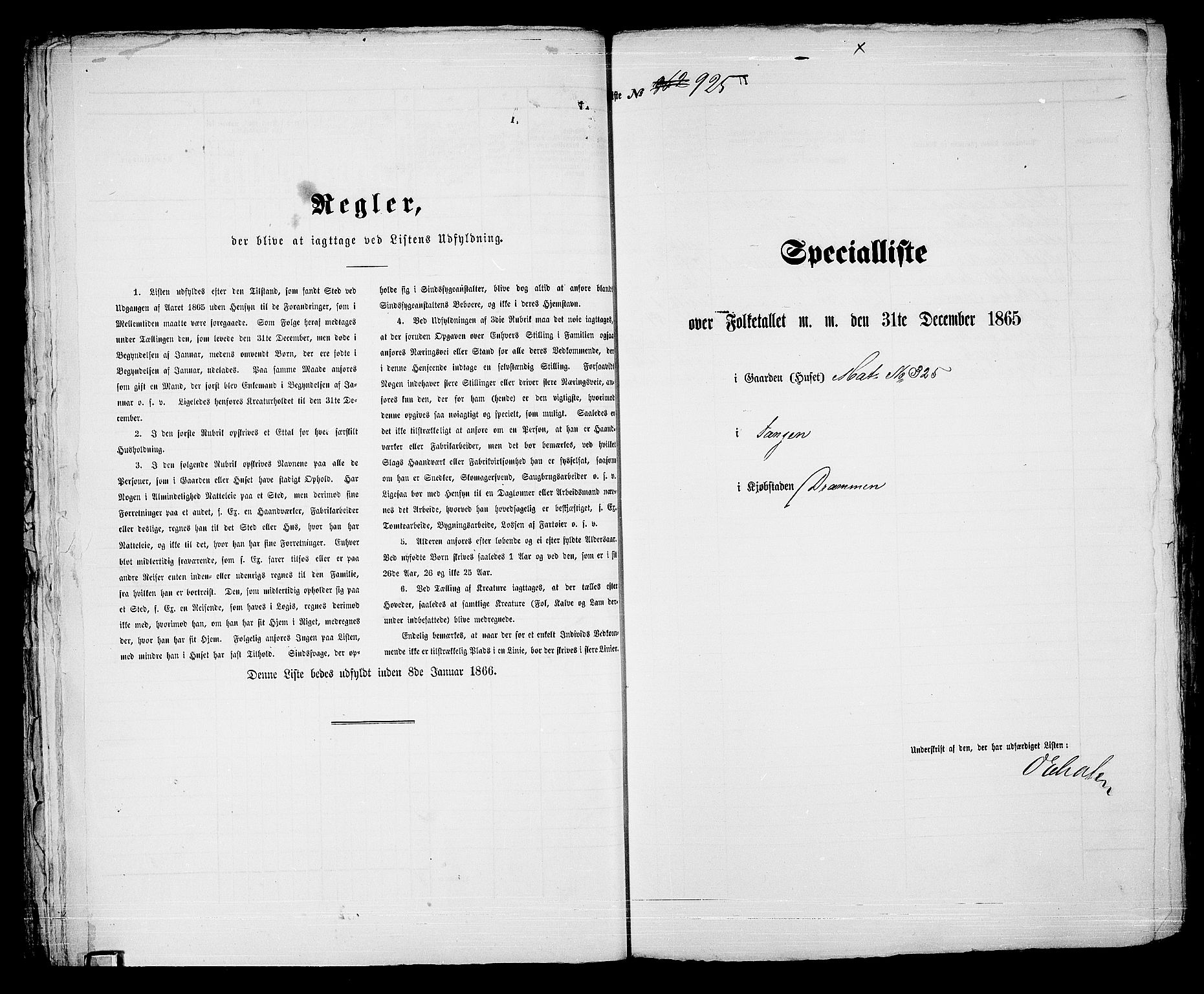 RA, 1865 census for Strømsø in Drammen, 1865, p. 672