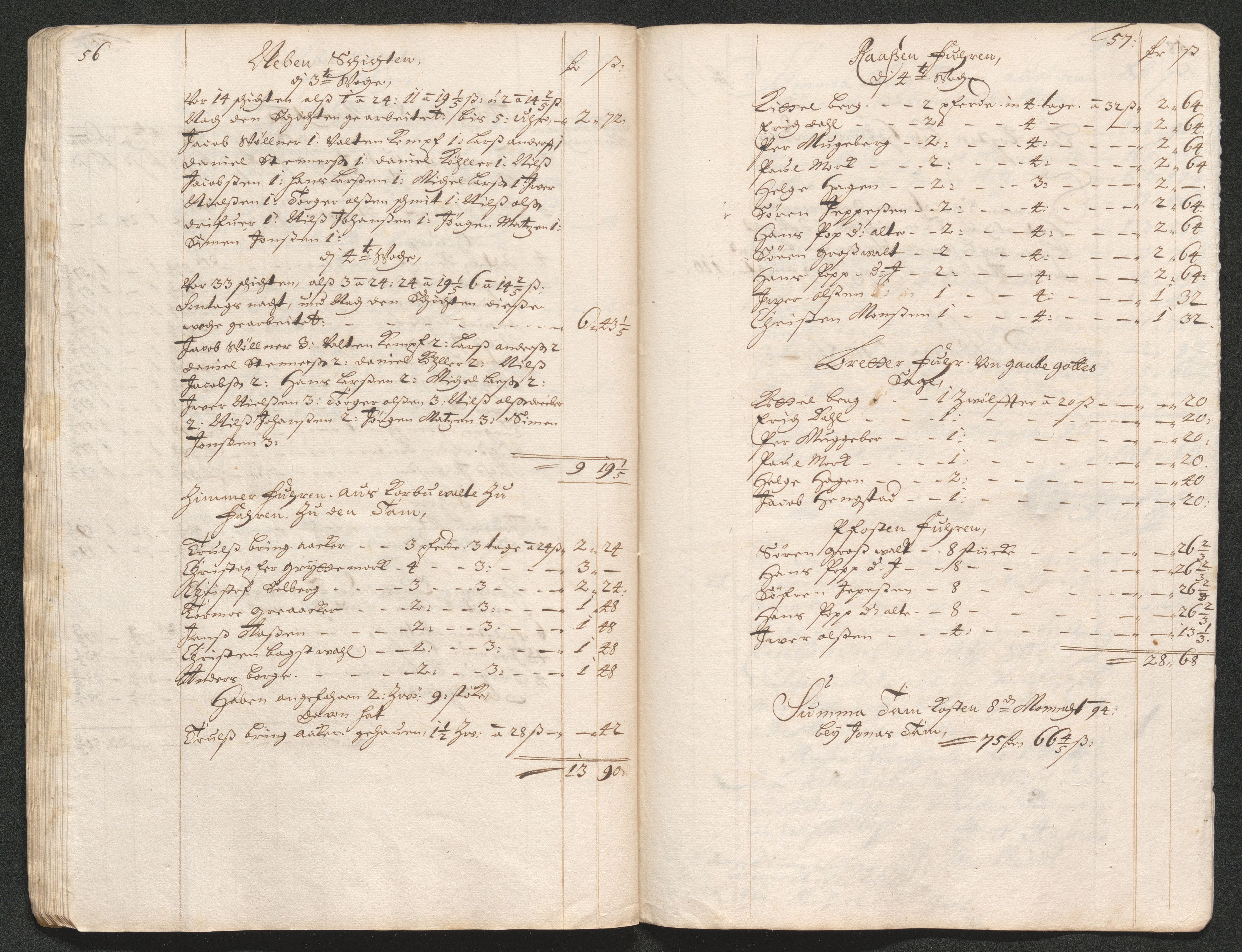 Kongsberg Sølvverk 1623-1816, AV/SAKO-EA-3135/001/D/Dc/Dcd/L0066: Utgiftsregnskap for gruver m.m., 1687-1694, p. 438