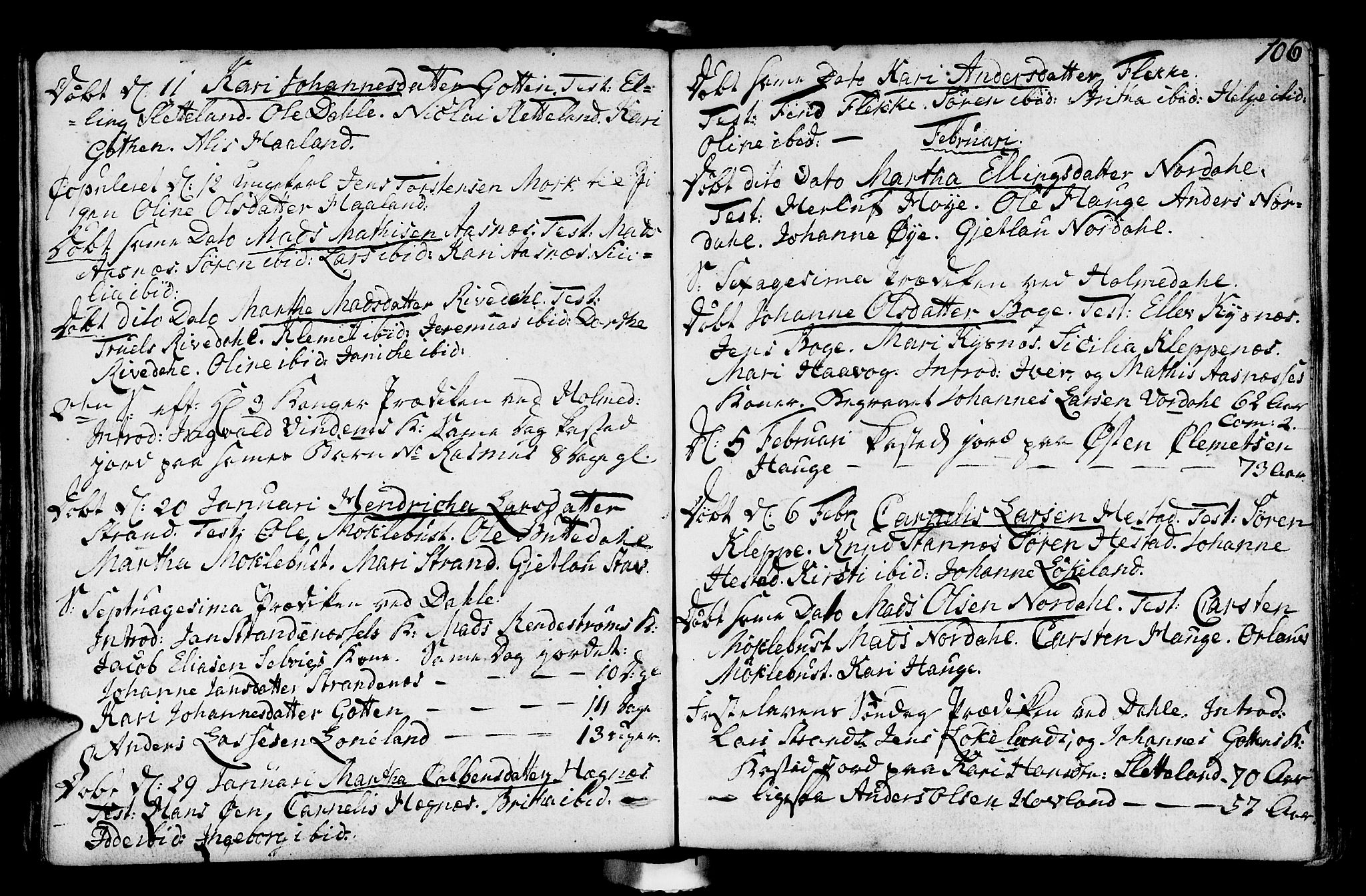 Fjaler sokneprestembete, SAB/A-79801/H/Haa/Haaa/L0003: Parish register (official) no. A 3, 1799-1814, p. 106