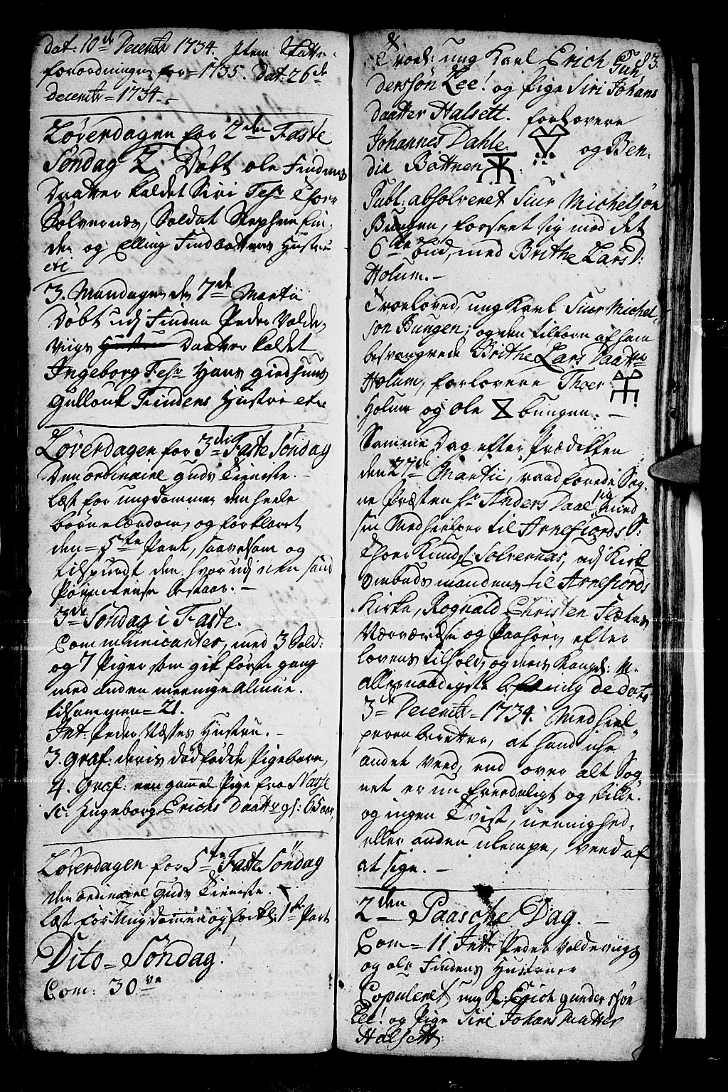 Vik sokneprestembete, AV/SAB-A-81501/H/Haa/Haaa/L0001: Parish register (official) no. A 1 / 2, 1727-1739, p. 83