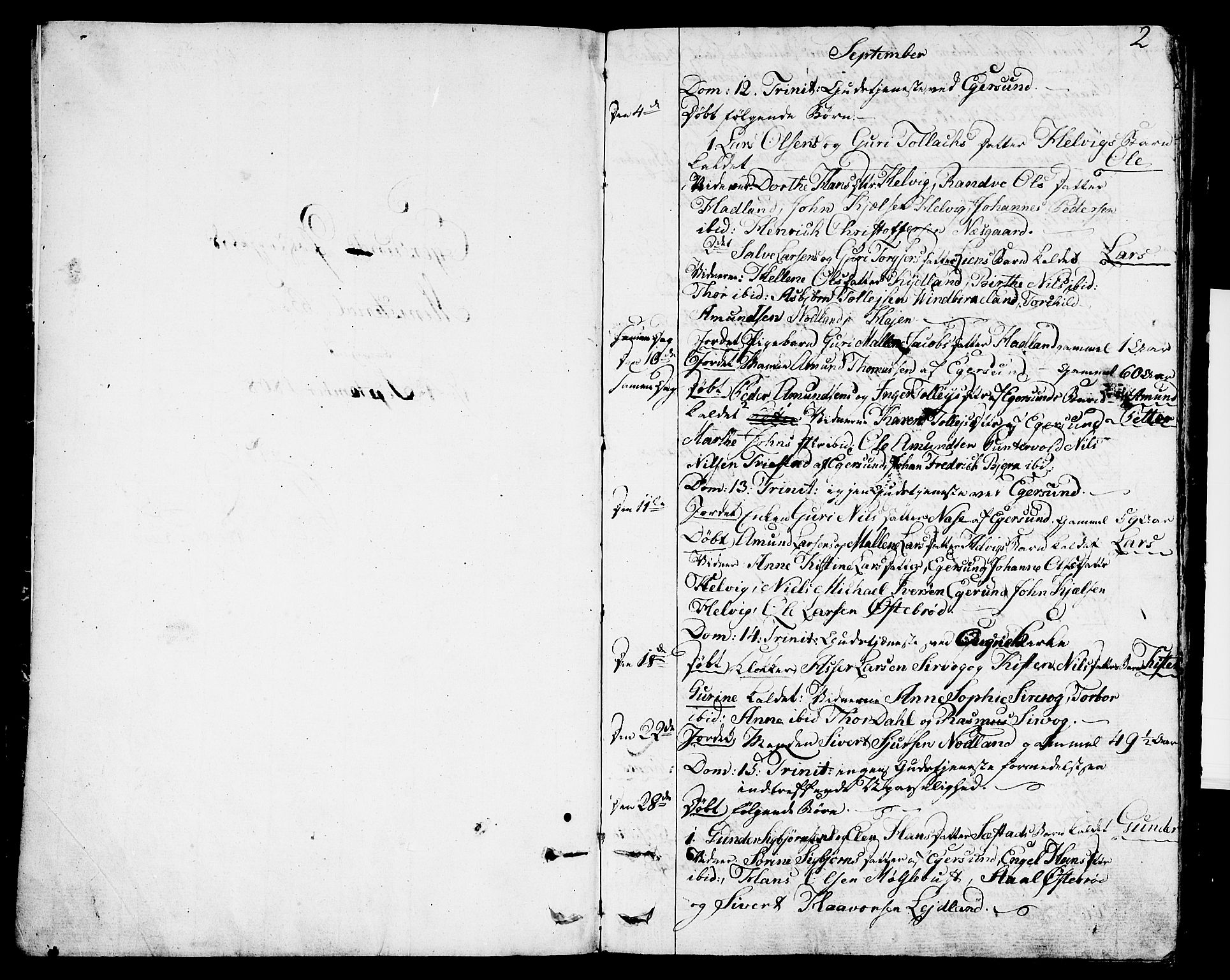 Eigersund sokneprestkontor, SAST/A-101807/S08/L0006: Parish register (official) no. A 6, 1808-1815, p. 2