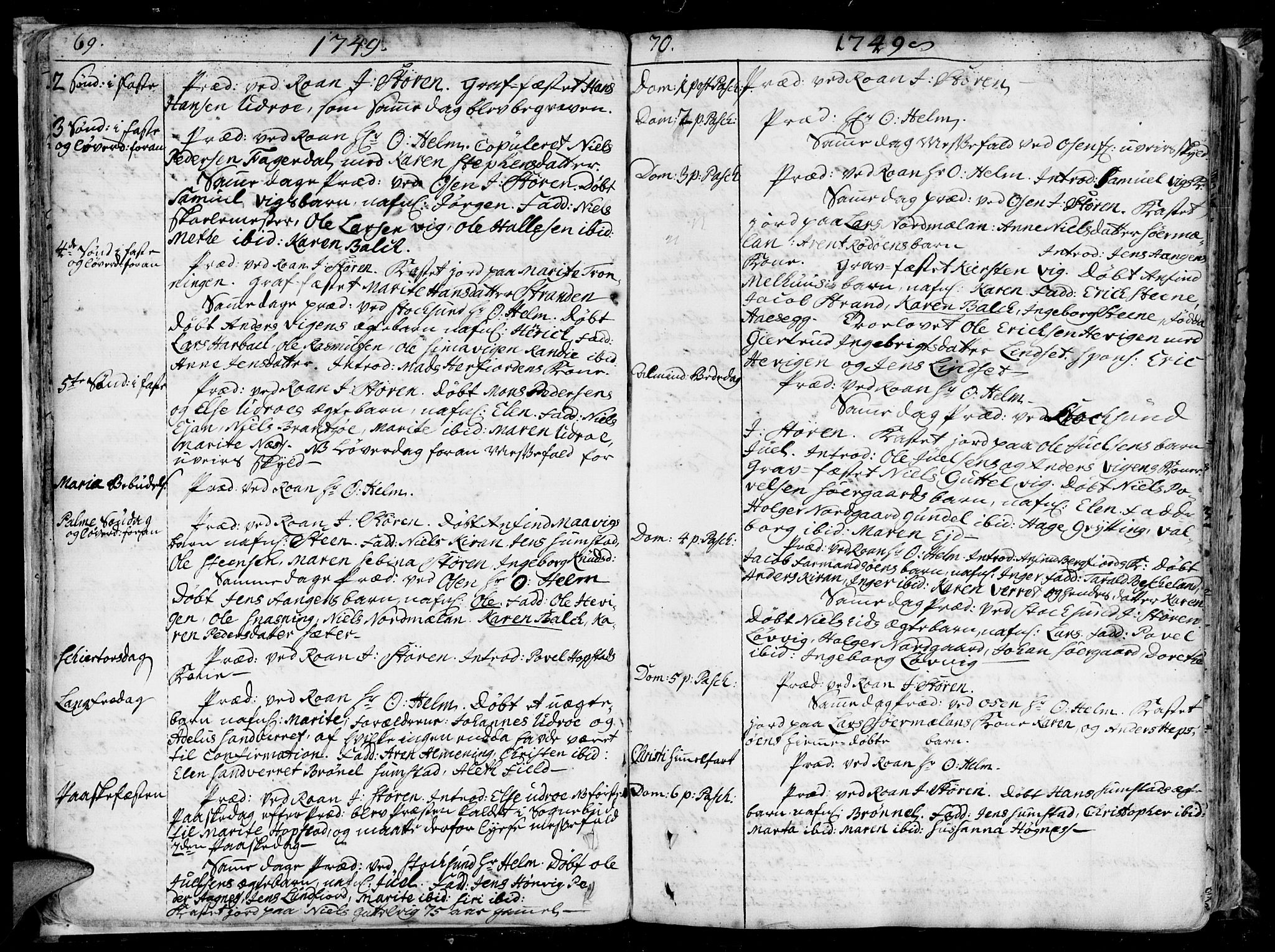 Ministerialprotokoller, klokkerbøker og fødselsregistre - Sør-Trøndelag, SAT/A-1456/657/L0700: Parish register (official) no. 657A01, 1732-1801, p. 68-69
