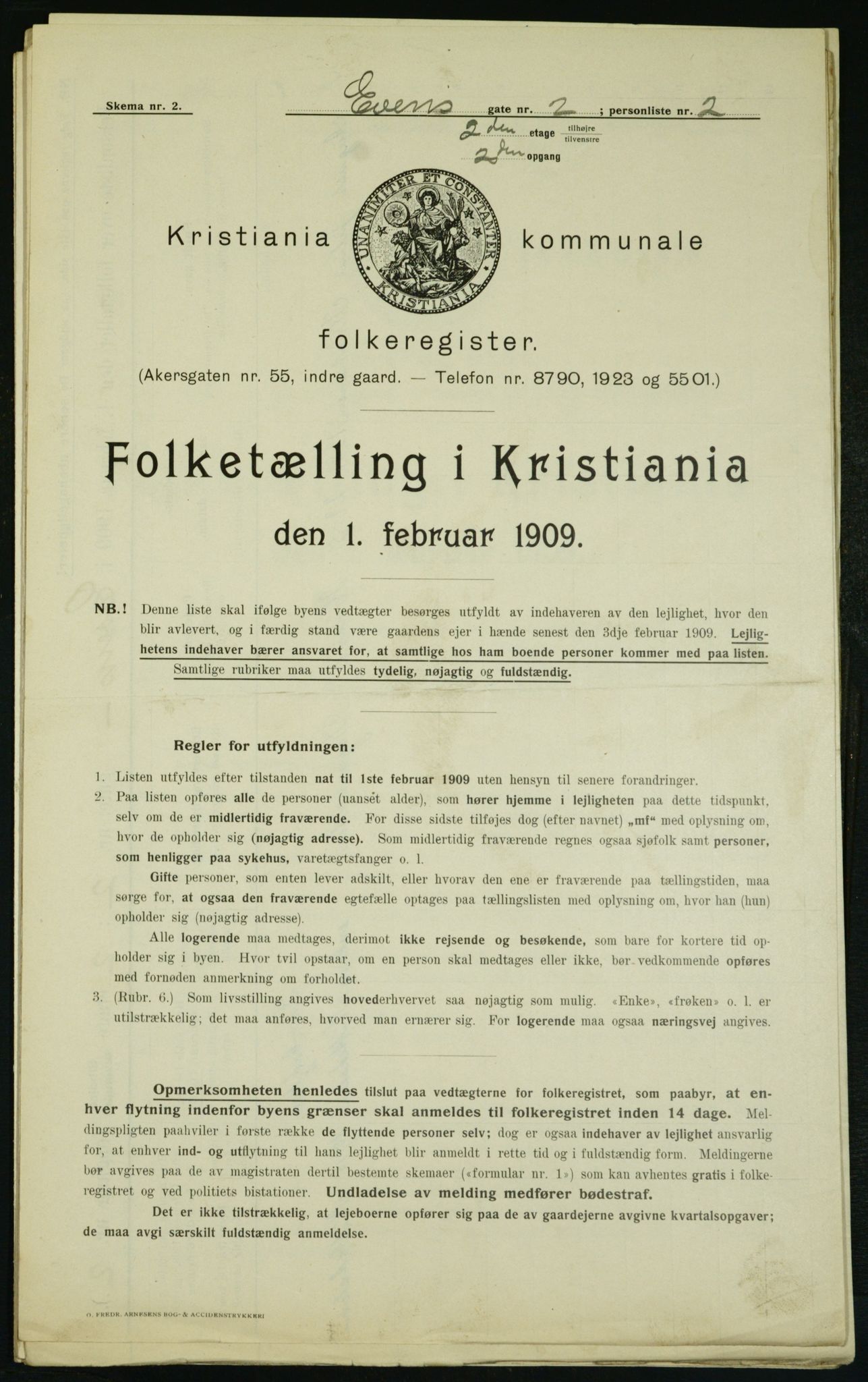 OBA, Municipal Census 1909 for Kristiania, 1909, p. 20630