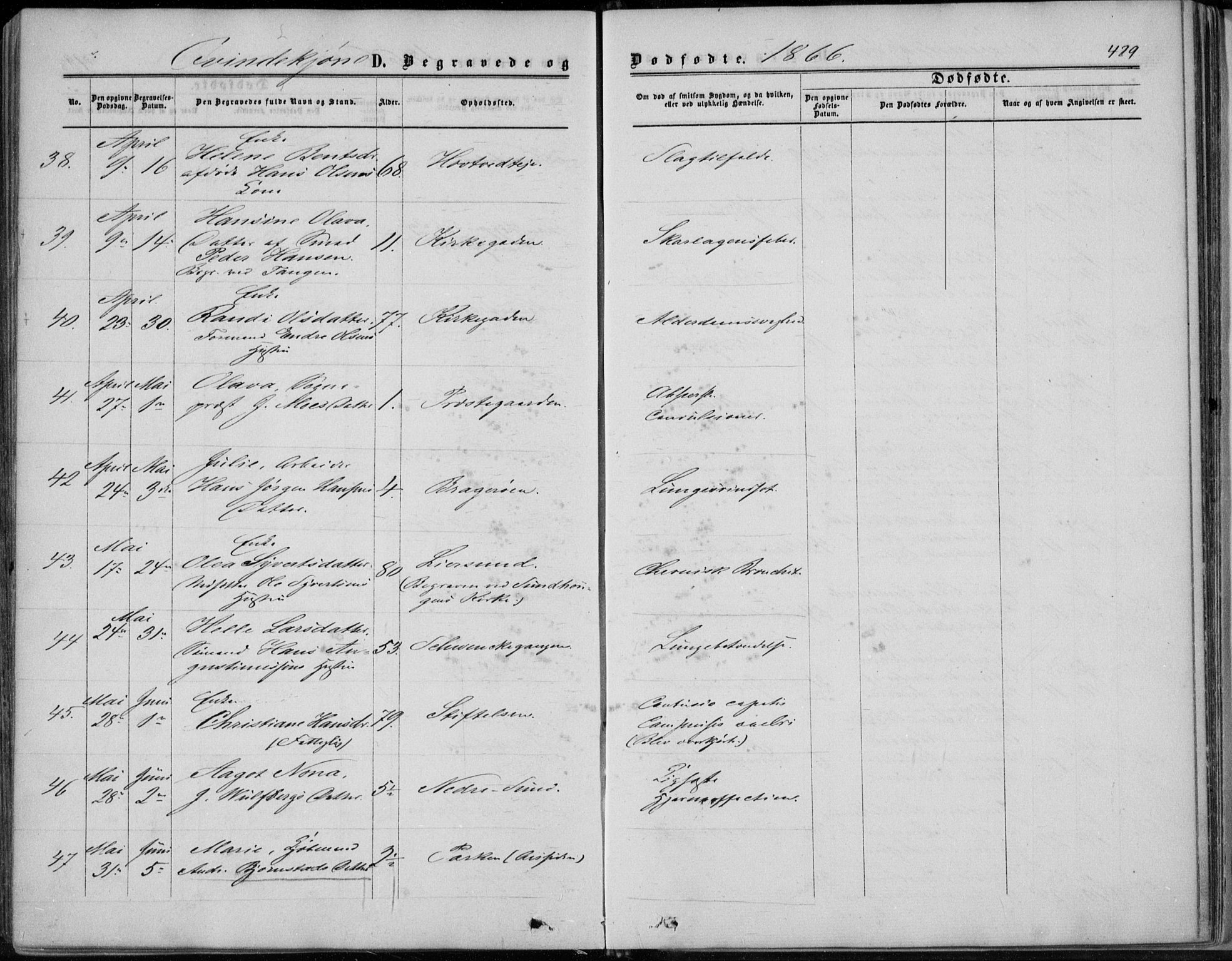 Bragernes kirkebøker, AV/SAKO-A-6/F/Fb/L0003: Parish register (official) no. II 3, 1860-1868, p. 429