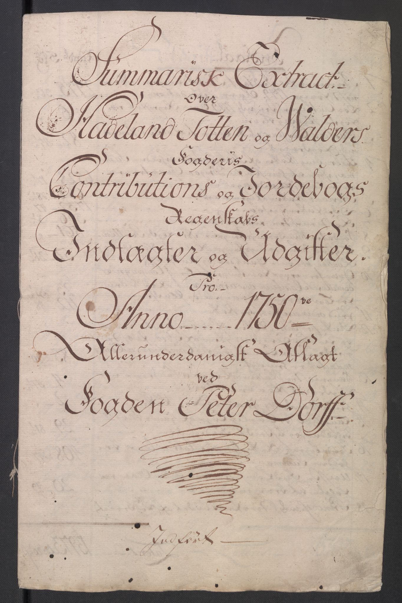 Rentekammeret inntil 1814, Reviderte regnskaper, Fogderegnskap, RA/EA-4092/R18/L1348: Fogderegnskap Hadeland, Toten og Valdres, 1750-1751, p. 30