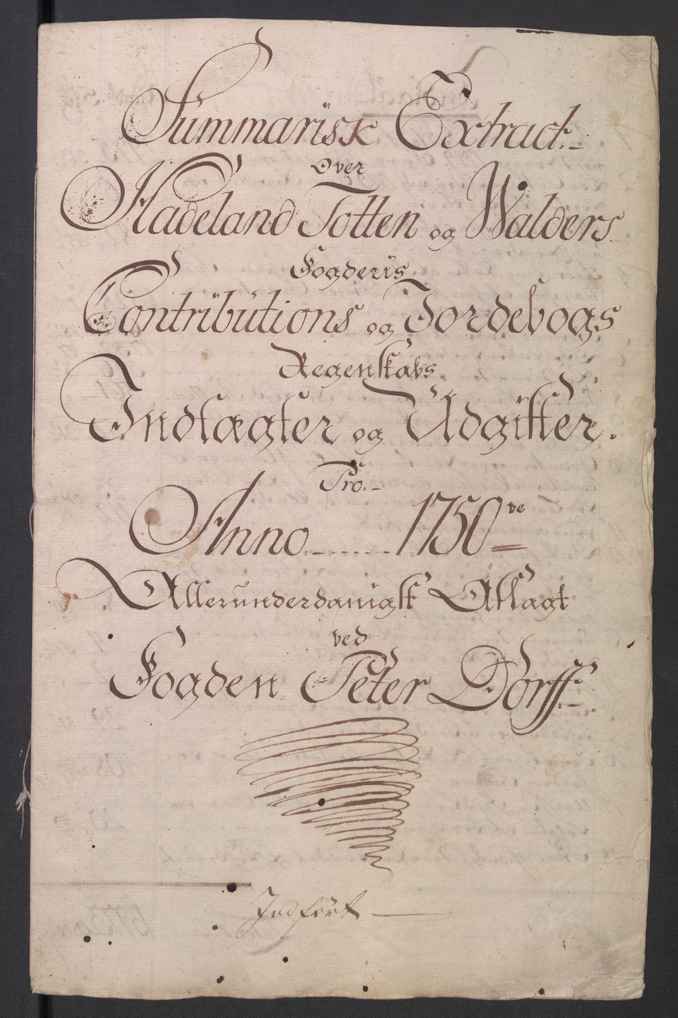 Rentekammeret inntil 1814, Reviderte regnskaper, Fogderegnskap, AV/RA-EA-4092/R18/L1348: Fogderegnskap Hadeland, Toten og Valdres, 1750-1751, p. 30