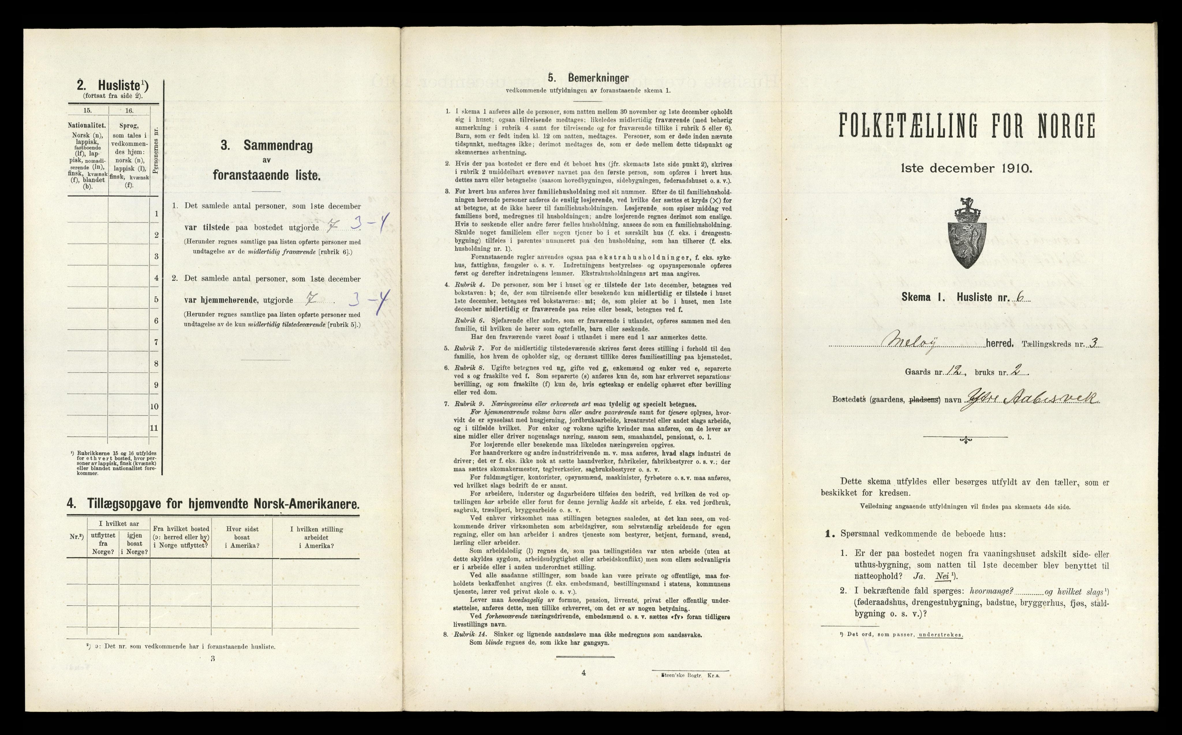 RA, 1910 census for Meløy, 1910, p. 248