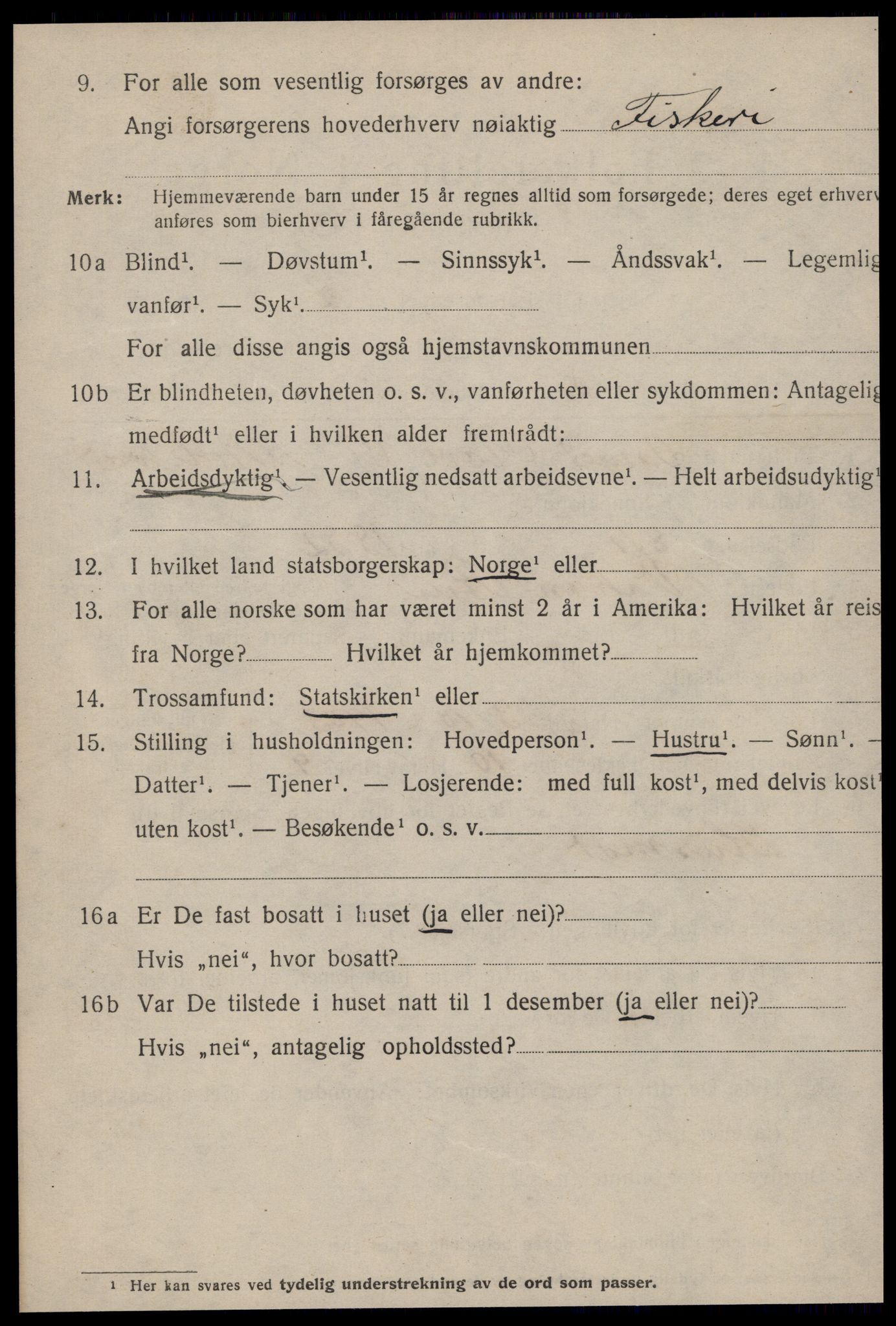 SAT, 1920 census for Ålesund, 1920, p. 12607