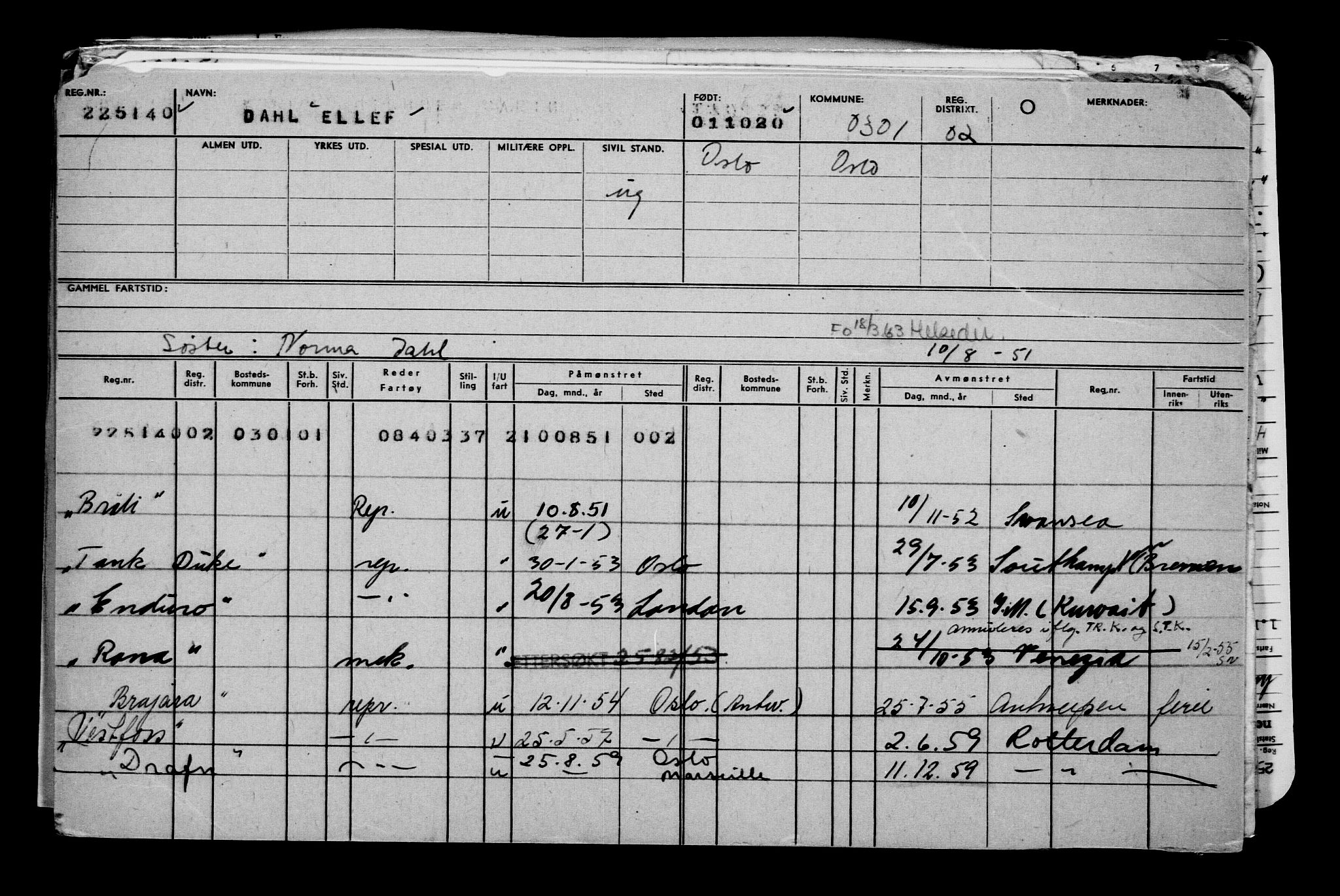 Direktoratet for sjømenn, AV/RA-S-3545/G/Gb/L0186: Hovedkort, 1920, p. 3