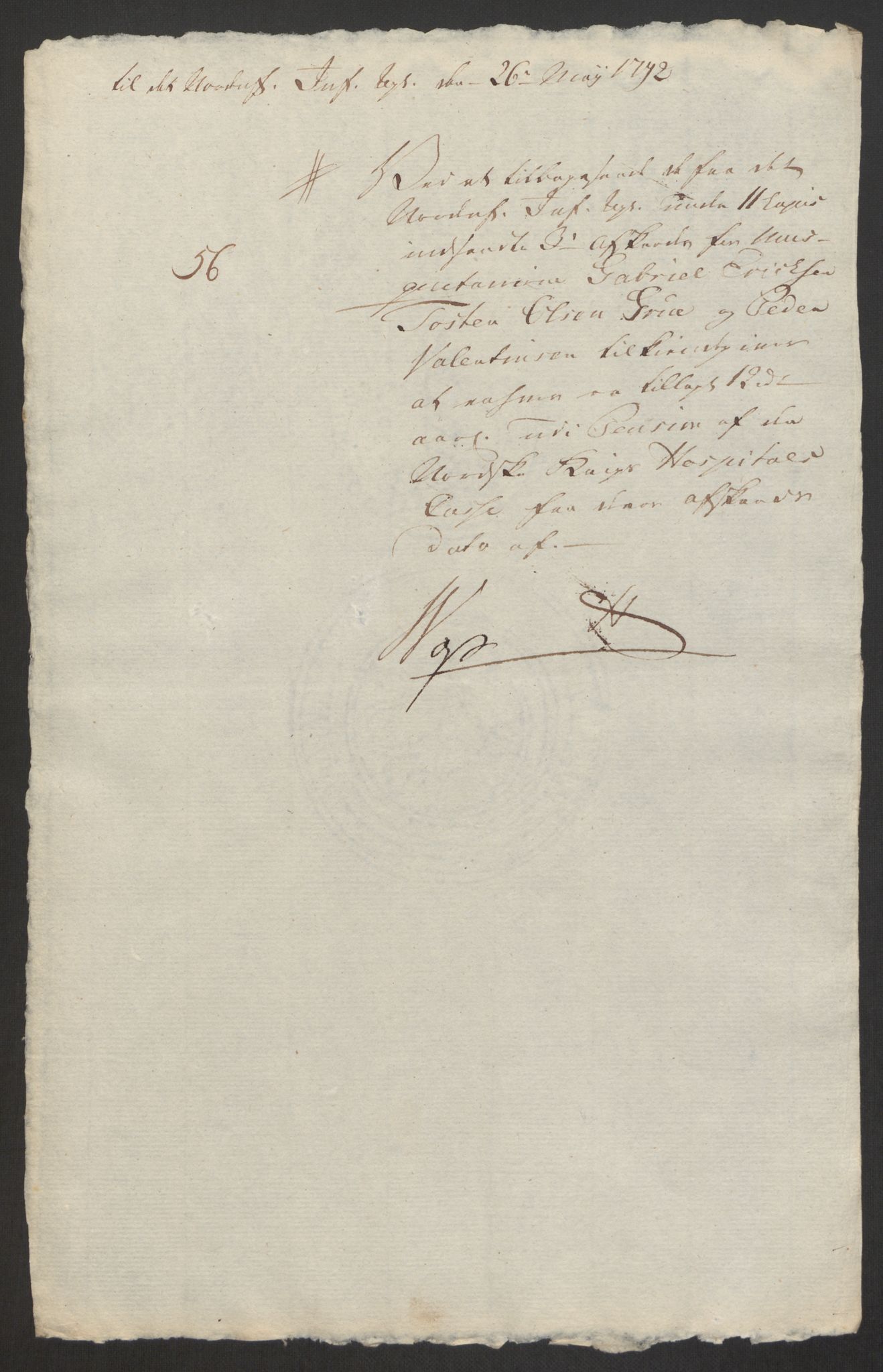 Forsvaret, Den norske kvesthuskasse/krigshospitalkasse, AV/RA-RAFA-1887/F/Fa/L0008: Konsepter, 1790-1793, p. 832