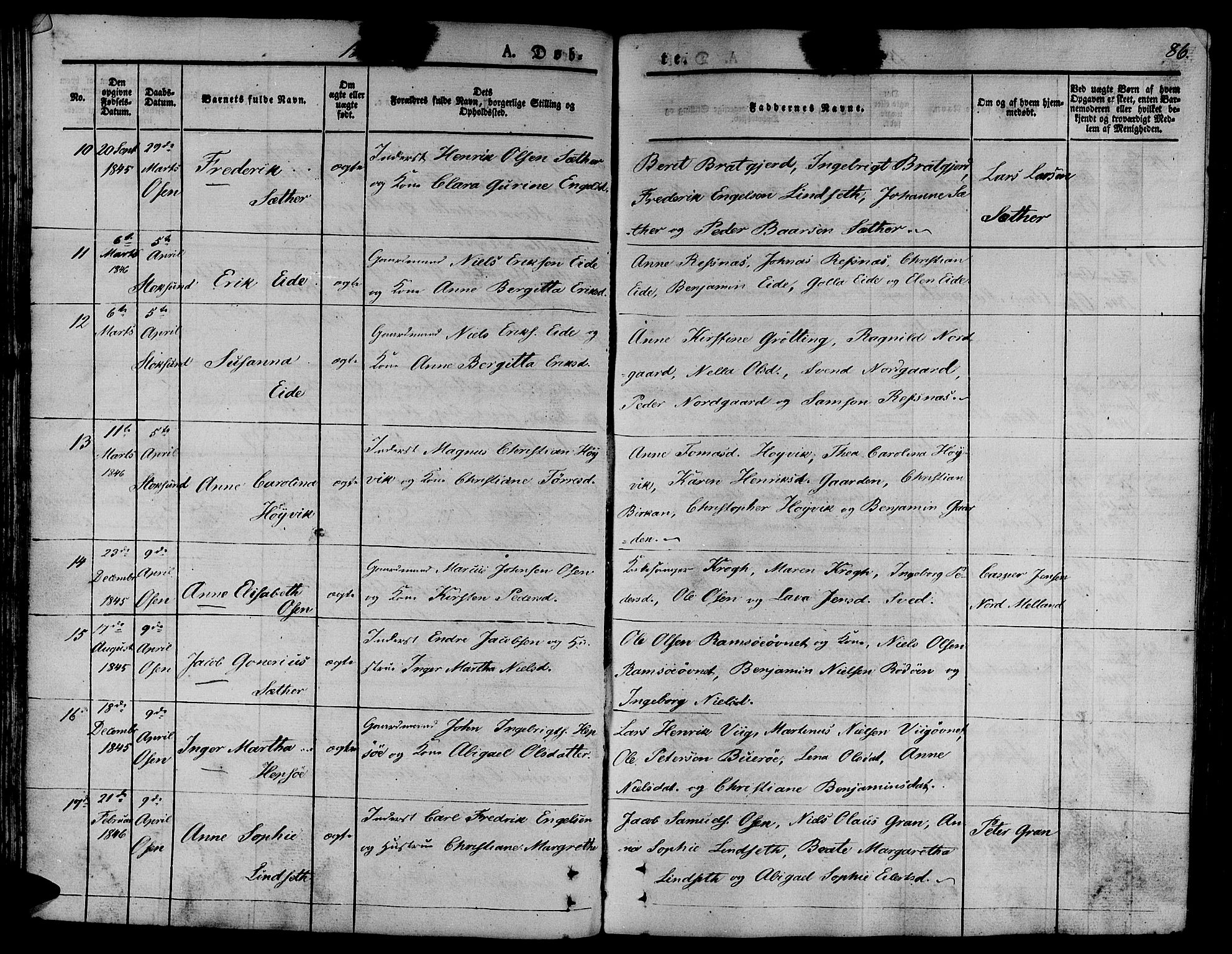 Ministerialprotokoller, klokkerbøker og fødselsregistre - Sør-Trøndelag, AV/SAT-A-1456/657/L0703: Parish register (official) no. 657A04, 1831-1846, p. 86