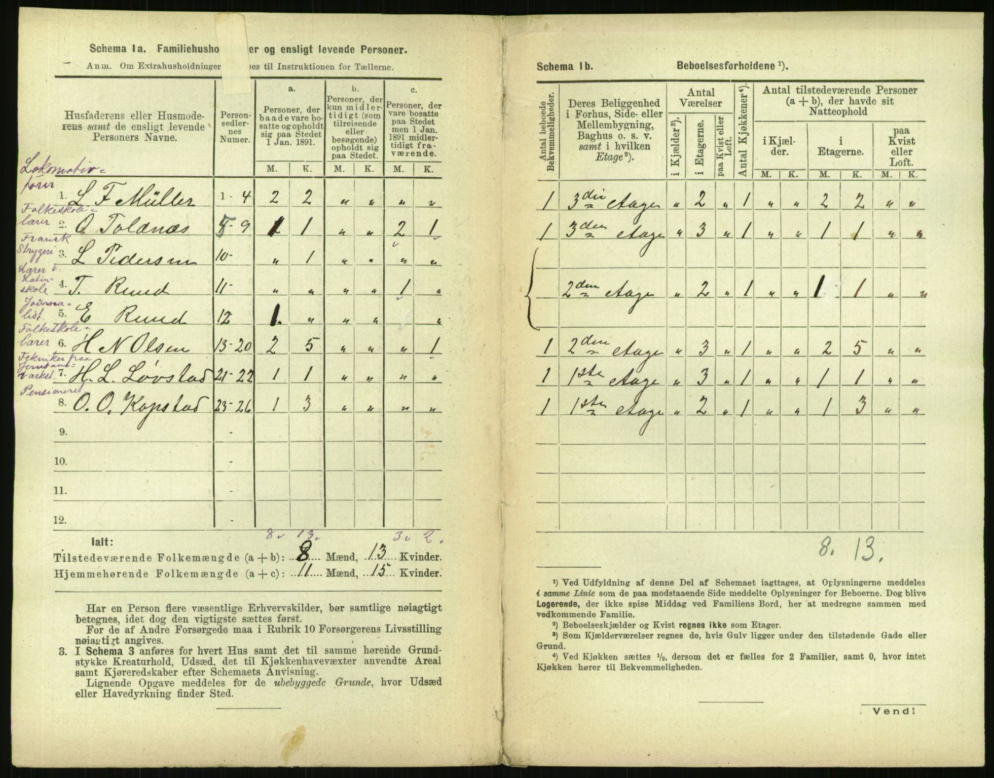 RA, 1891 census for 0301 Kristiania, 1891, p. 111975