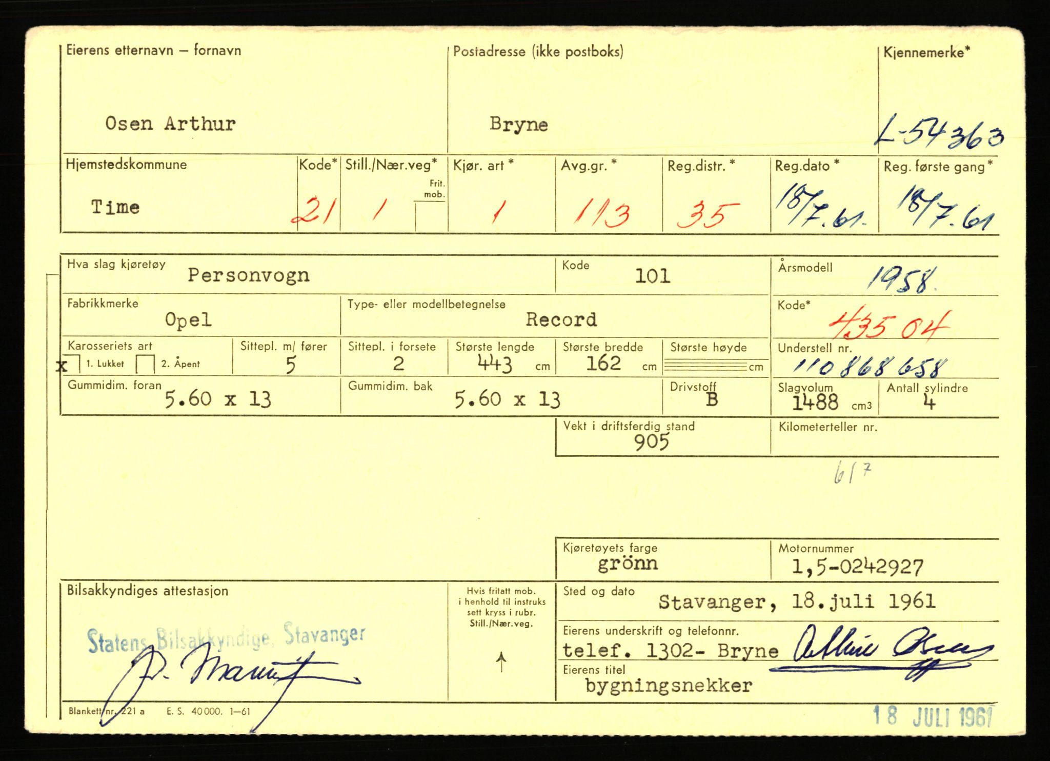 Stavanger trafikkstasjon, AV/SAST-A-101942/0/F/L0054: L-54200 - L-55699, 1930-1971, p. 333