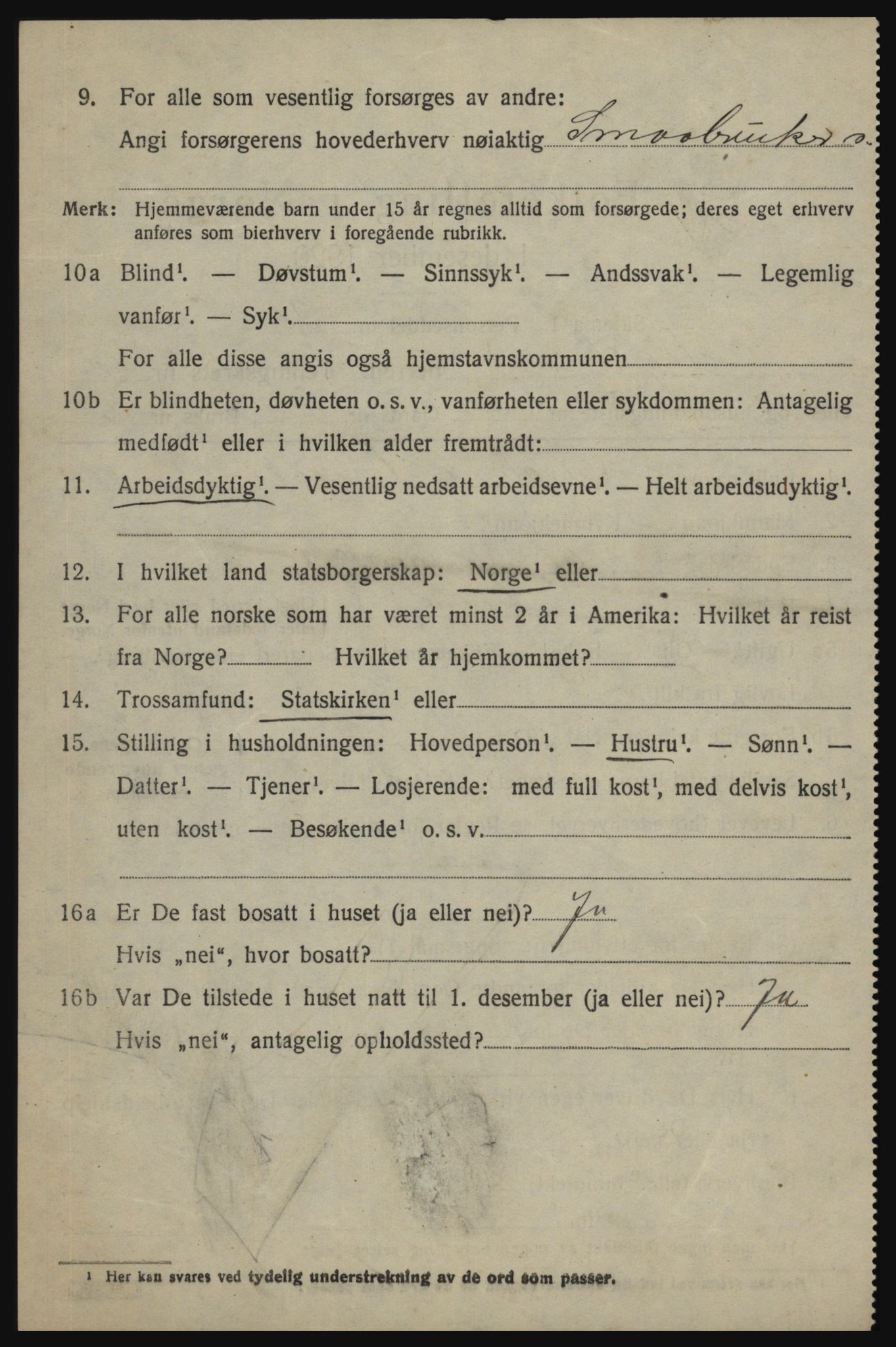 SAO, 1920 census for Skjeberg, 1920, p. 9076