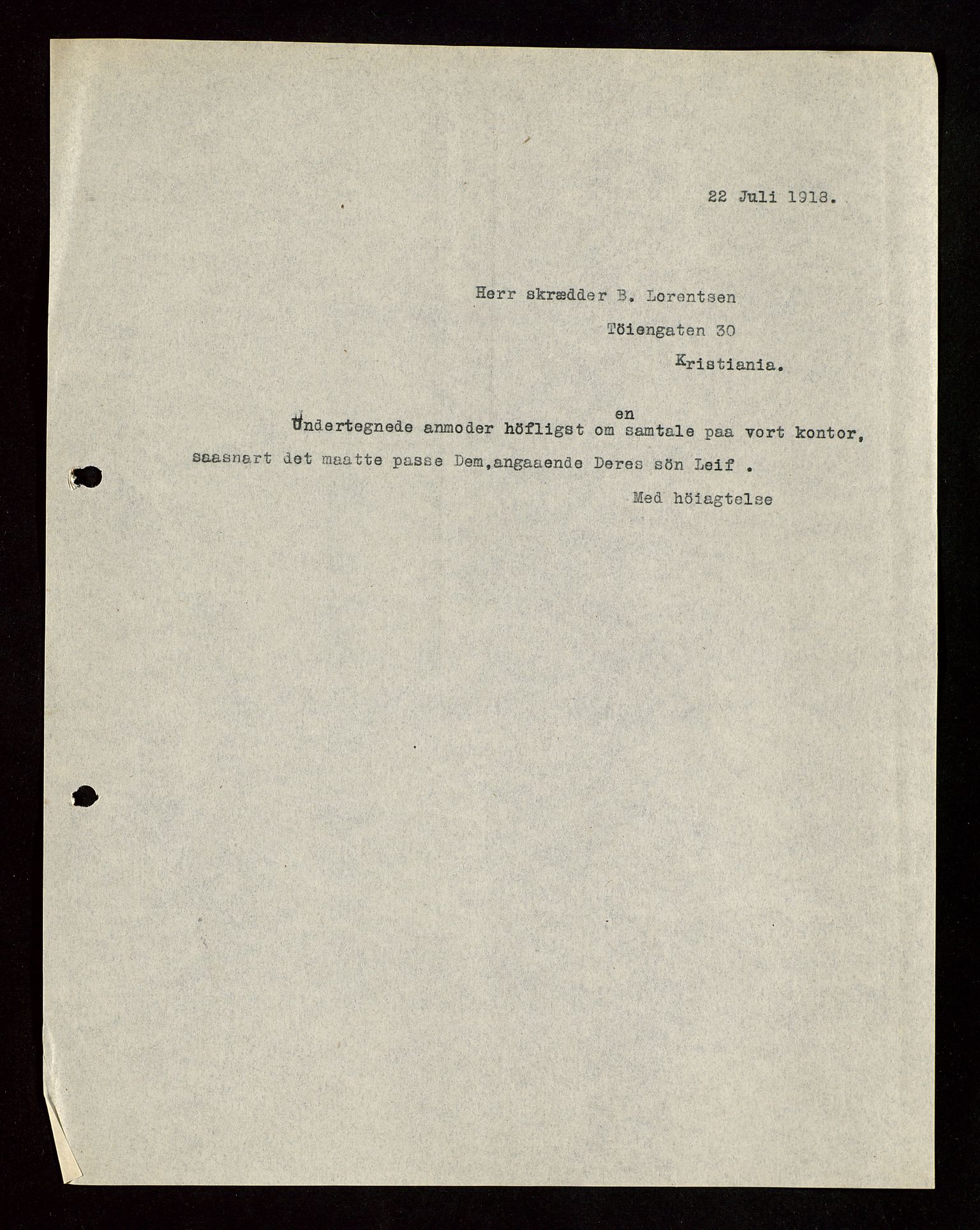 Pa 1521 - A/S Norske Shell, AV/SAST-A-101915/E/Ea/Eaa/L0003: Sjefskorrespondanse, 1918, p. 119