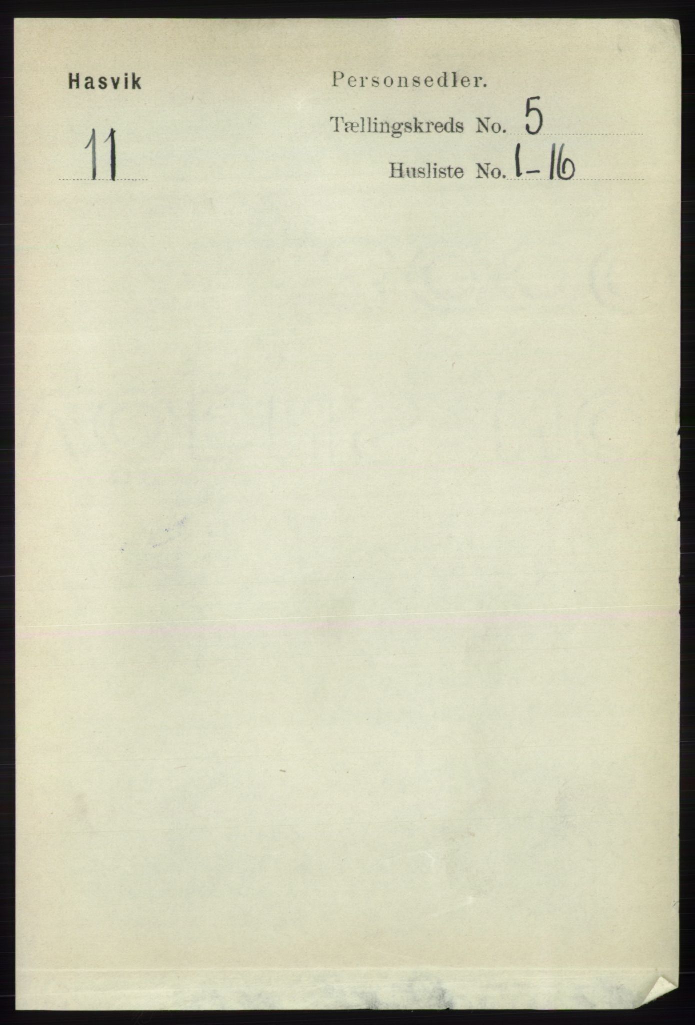 RA, 1891 census for 2015 Hasvik, 1891, p. 640