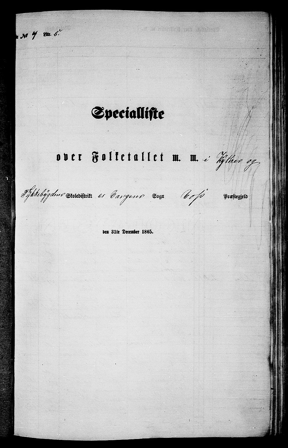 RA, 1865 census for Voss, 1865, p. 118