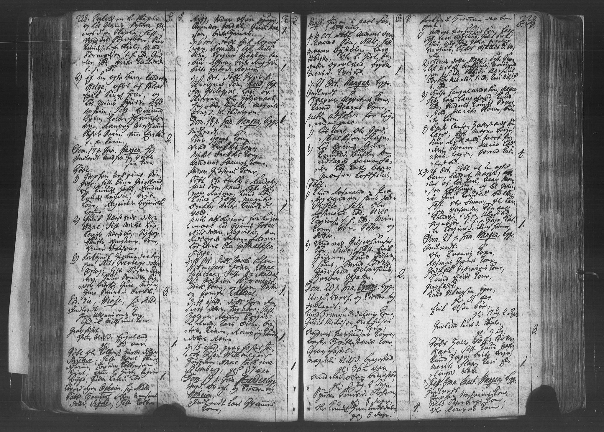 Voss sokneprestembete, SAB/A-79001/H/Haa: Parish register (official) no. A 8, 1752-1780, p. 228-229
