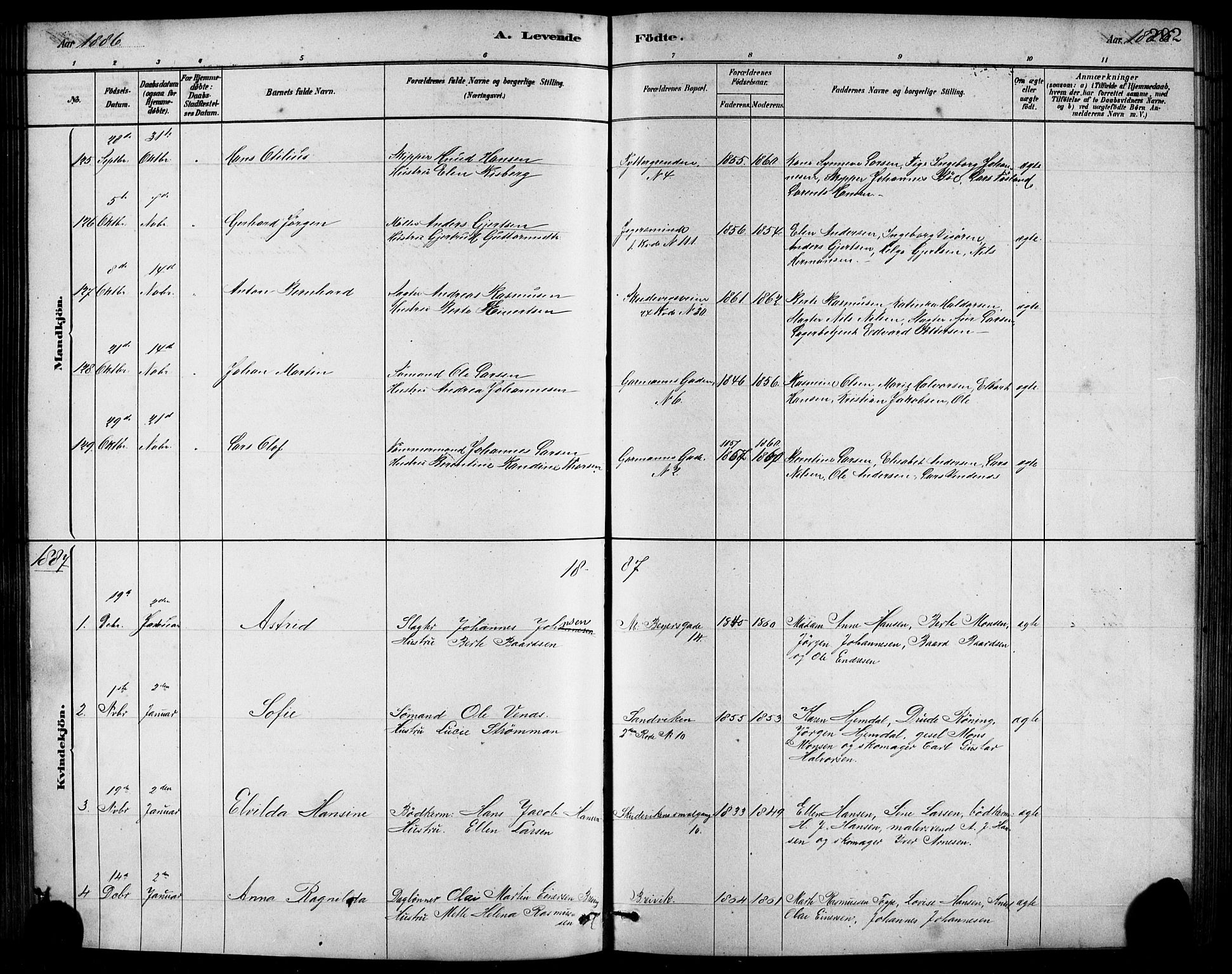 Sandviken Sokneprestembete, SAB/A-77601/H/Hb/L0001: Parish register (copy) no. A 2, 1879-1892, p. 202