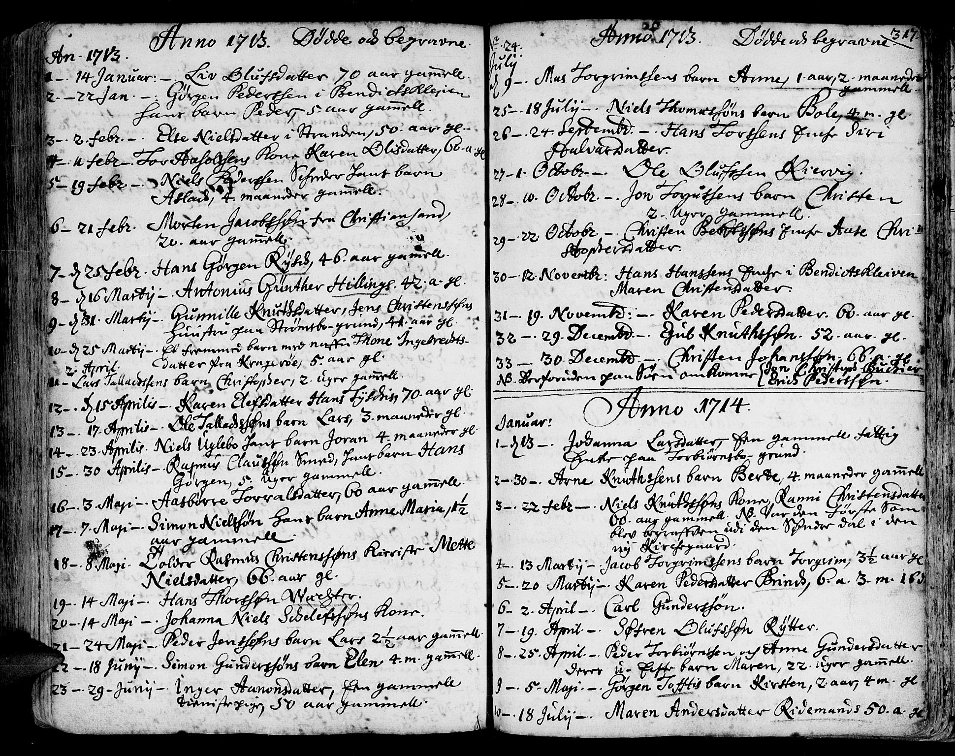 Arendal sokneprestkontor, Trefoldighet, SAK/1111-0040/F/Fa/L0001: Parish register (official) no. A 1, 1703-1815, p. 401
