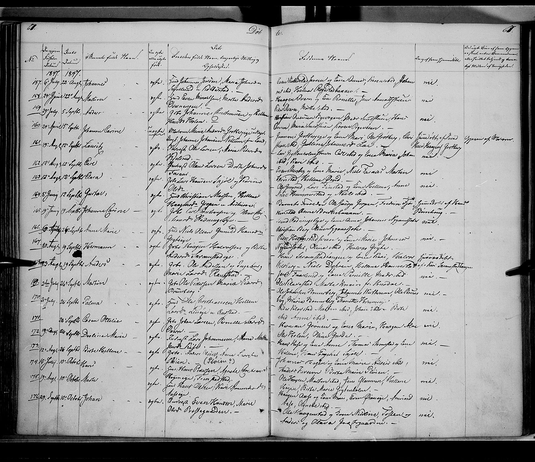 Østre Toten prestekontor, AV/SAH-PREST-104/H/Ha/Haa/L0002: Parish register (official) no. 2, 1840-1847, p. 67