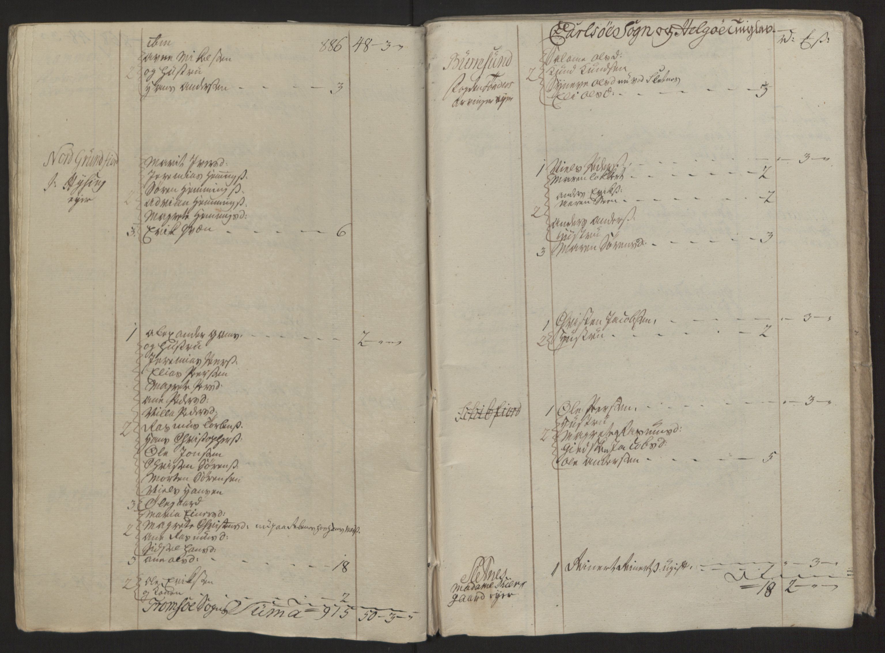 Rentekammeret inntil 1814, Reviderte regnskaper, Fogderegnskap, AV/RA-EA-4092/R68/L4845: Ekstraskatten Senja og Troms, 1762-1765, p. 394