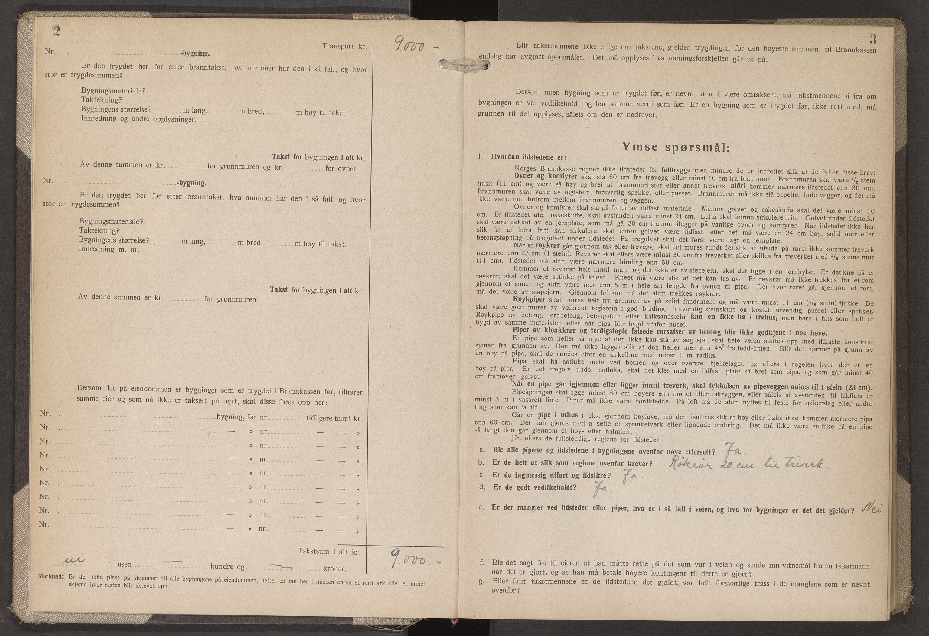 Hof lensmannskontor, AV/SAKO-A-537/Y/Yd/Ydb/L0004: Skjematakstprotokoll, 1945-1955