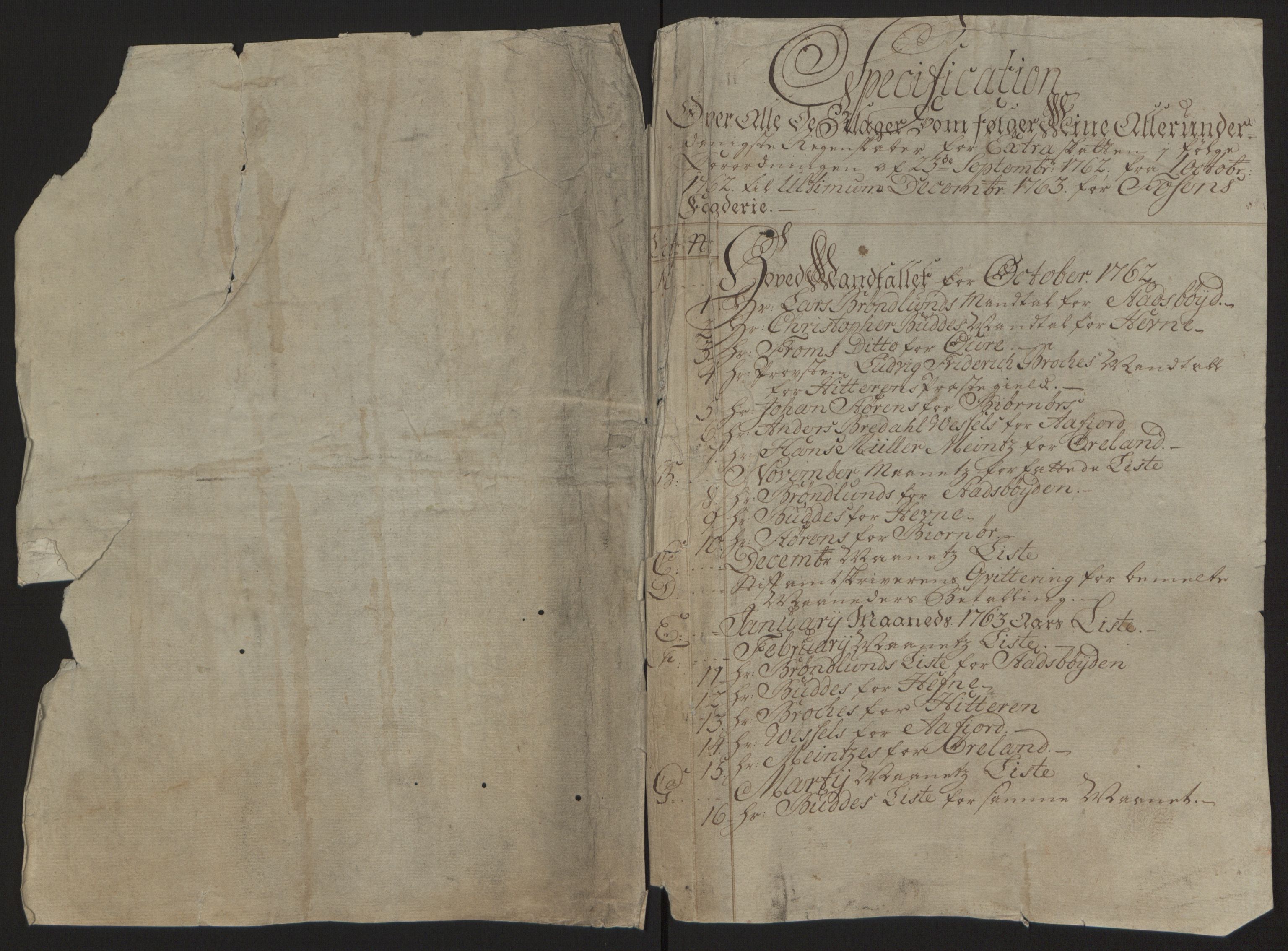 Rentekammeret inntil 1814, Reviderte regnskaper, Fogderegnskap, AV/RA-EA-4092/R57/L3930: Ekstraskatten Fosen, 1762-1763, p. 14