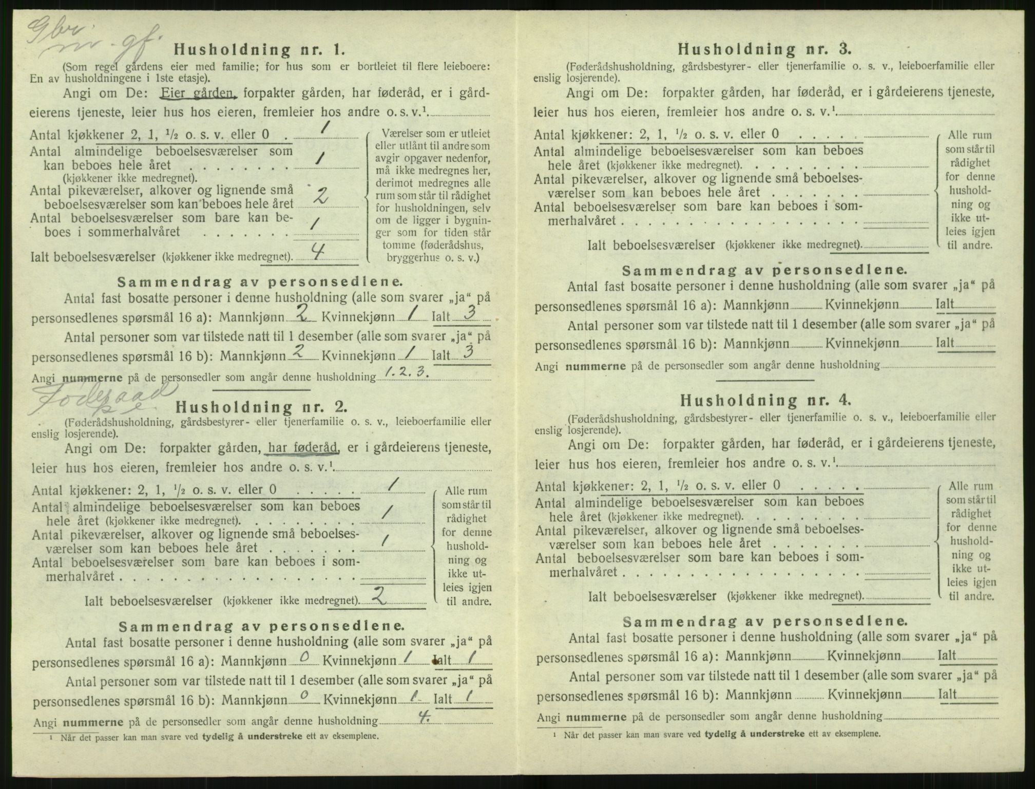 SAT, 1920 census for Stranda, 1920, p. 508