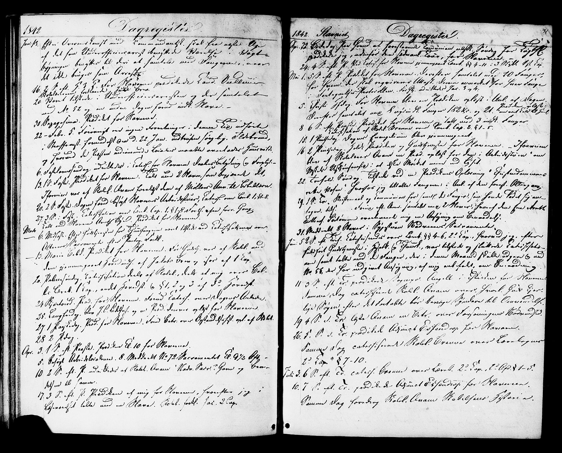 Ministerialprotokoller, klokkerbøker og fødselsregistre - Sør-Trøndelag, SAT/A-1456/624/L0481: Parish register (official) no. 624A02, 1841-1869, p. 31
