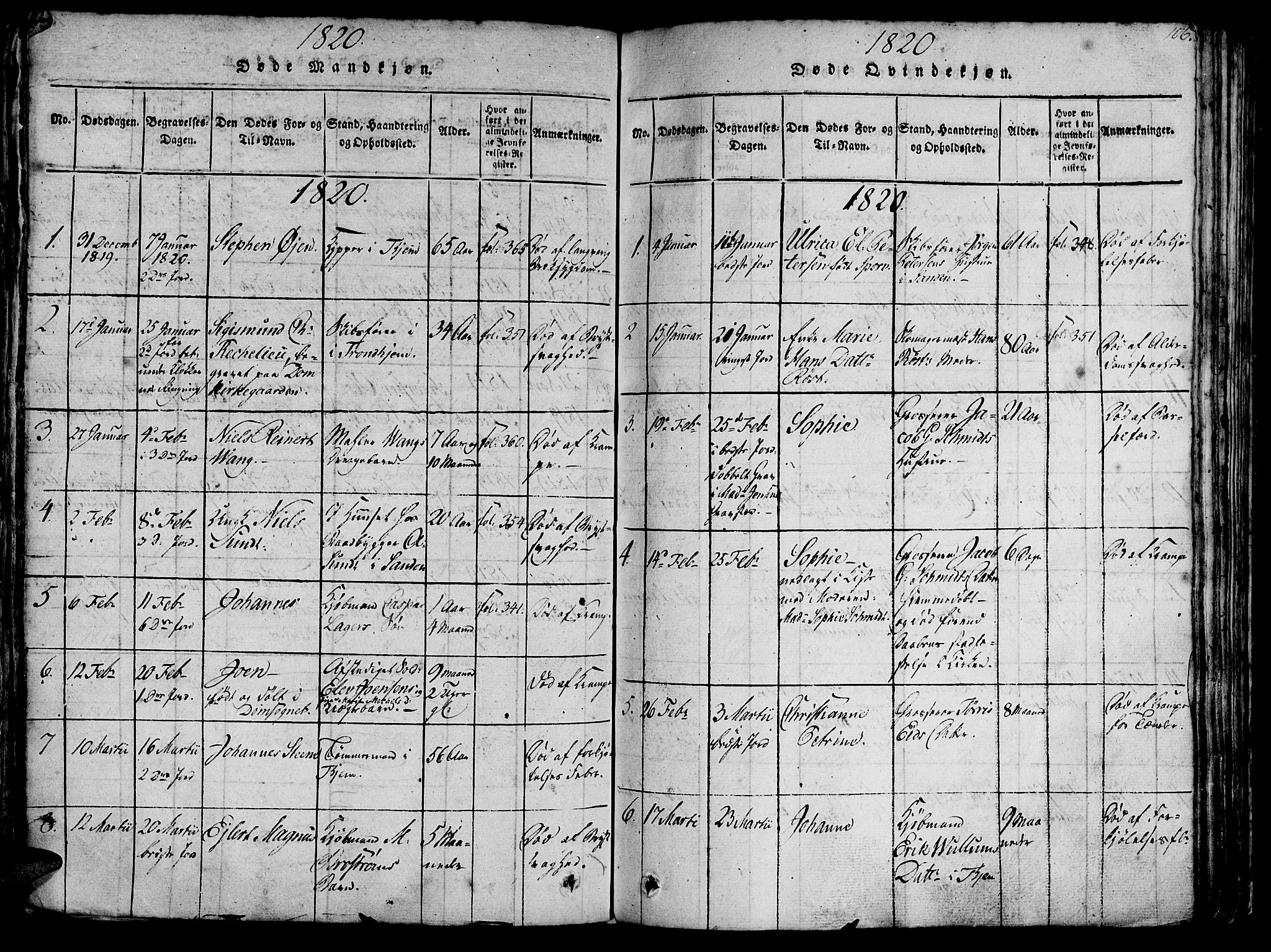 Ministerialprotokoller, klokkerbøker og fødselsregistre - Sør-Trøndelag, SAT/A-1456/602/L0135: Parish register (copy) no. 602C03, 1815-1832, p. 106