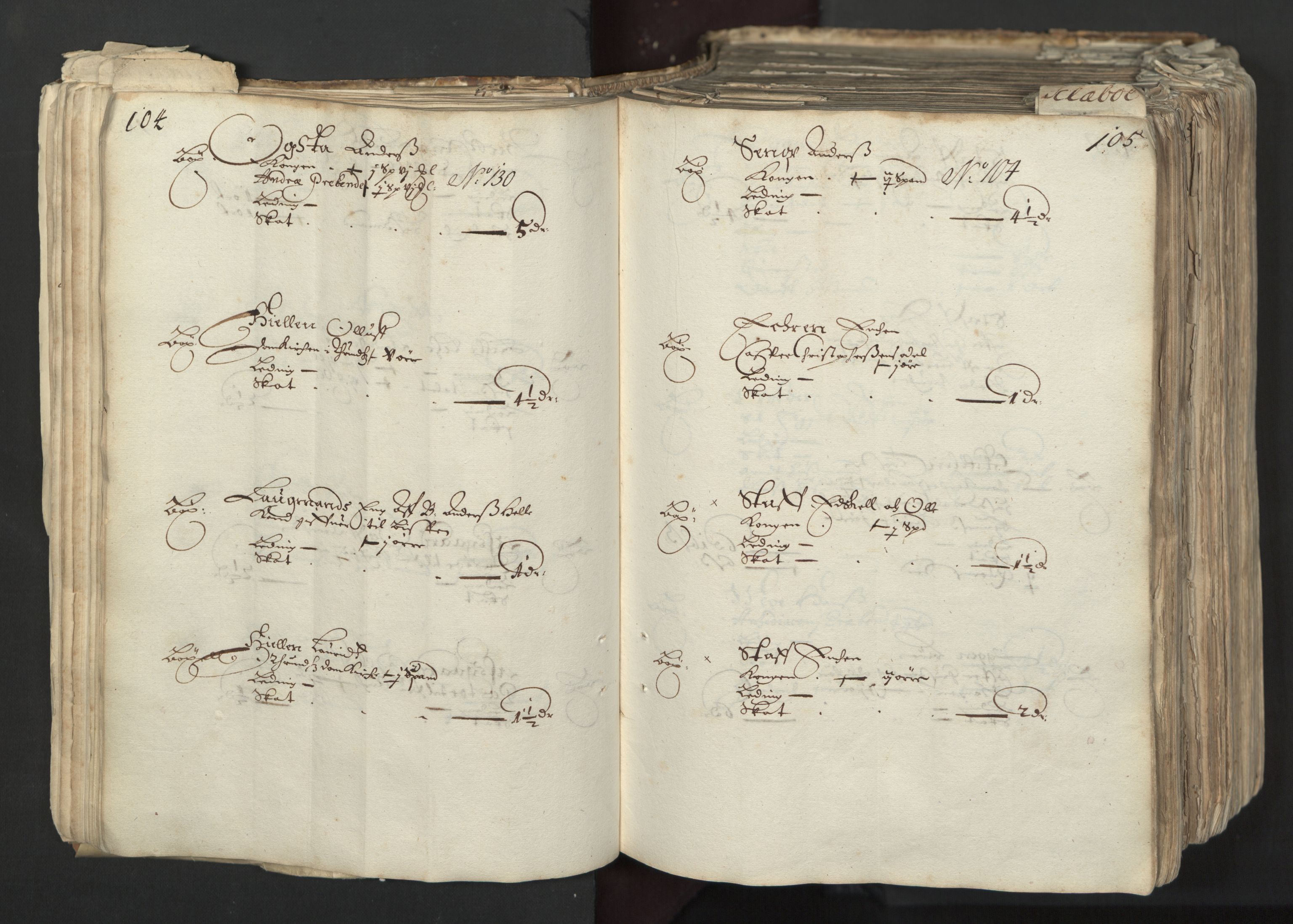 Rentekammeret inntil 1814, Realistisk ordnet avdeling, RA/EA-4070/L/L0027: Trondheim lagdømme:, 1661, p. 104-105