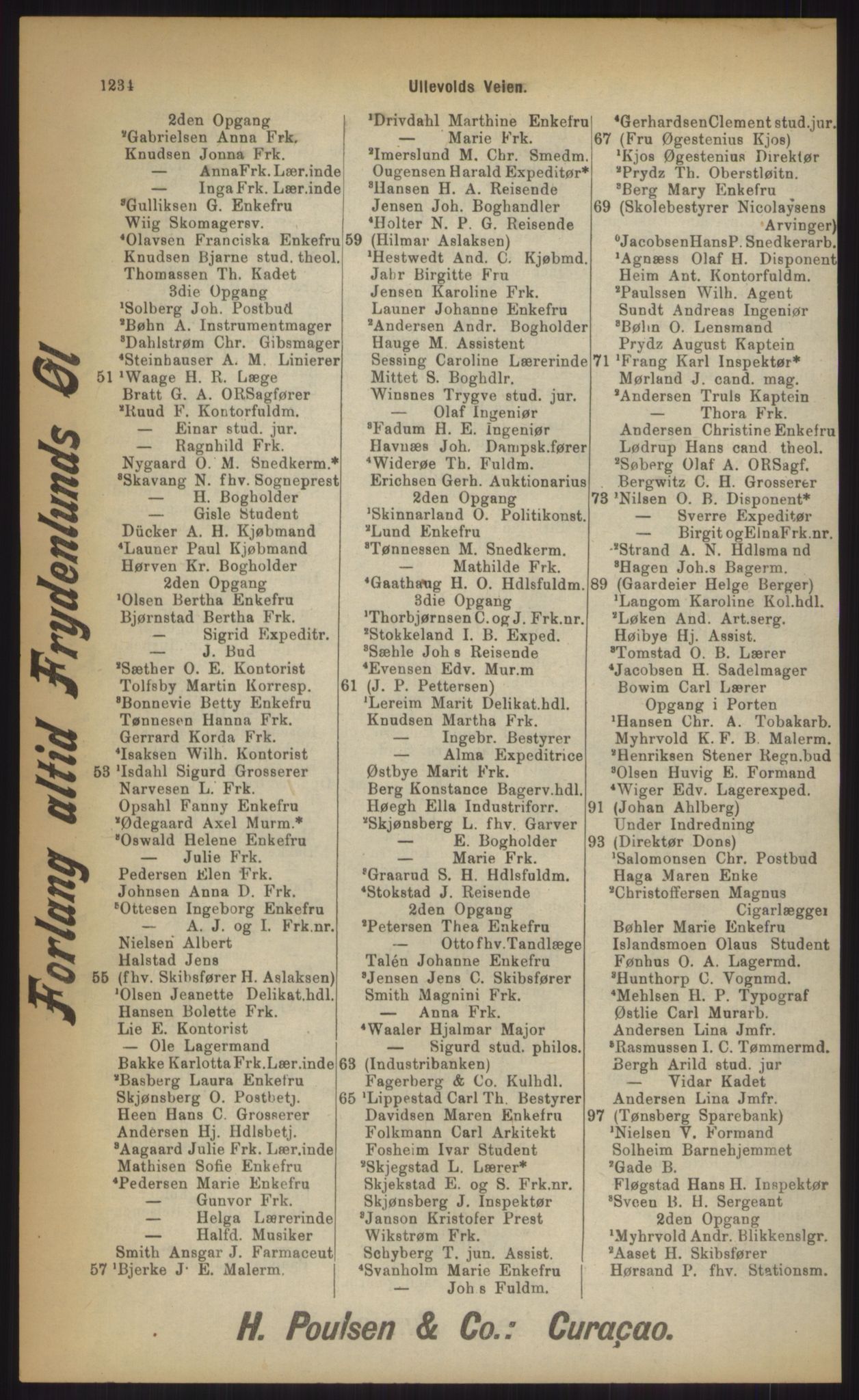 Kristiania/Oslo adressebok, PUBL/-, 1903, p. 1234