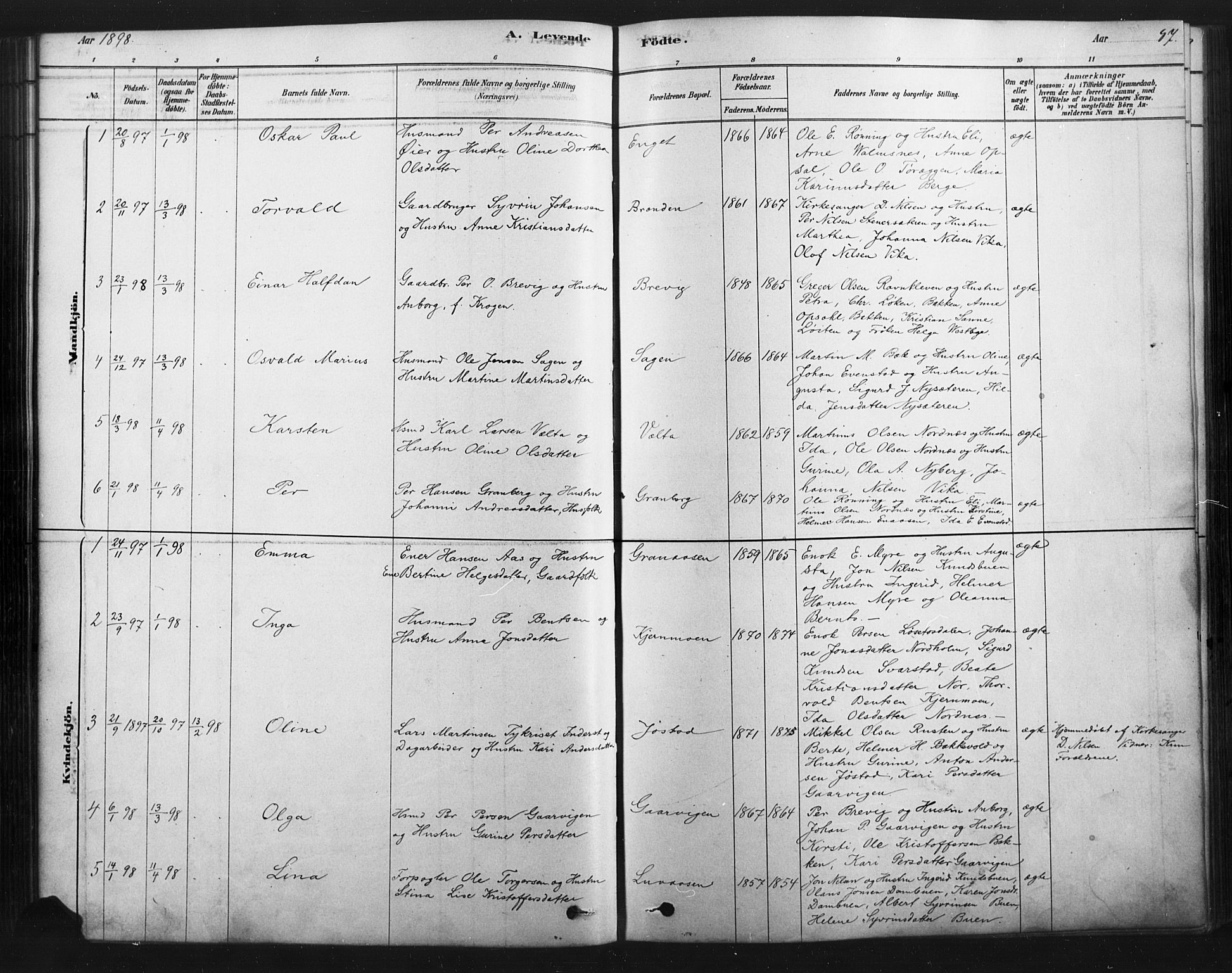 Åmot prestekontor, Hedmark, SAH/PREST-056/H/Ha/Haa/L0012: Parish register (official) no. 12, 1878-1901, p. 87