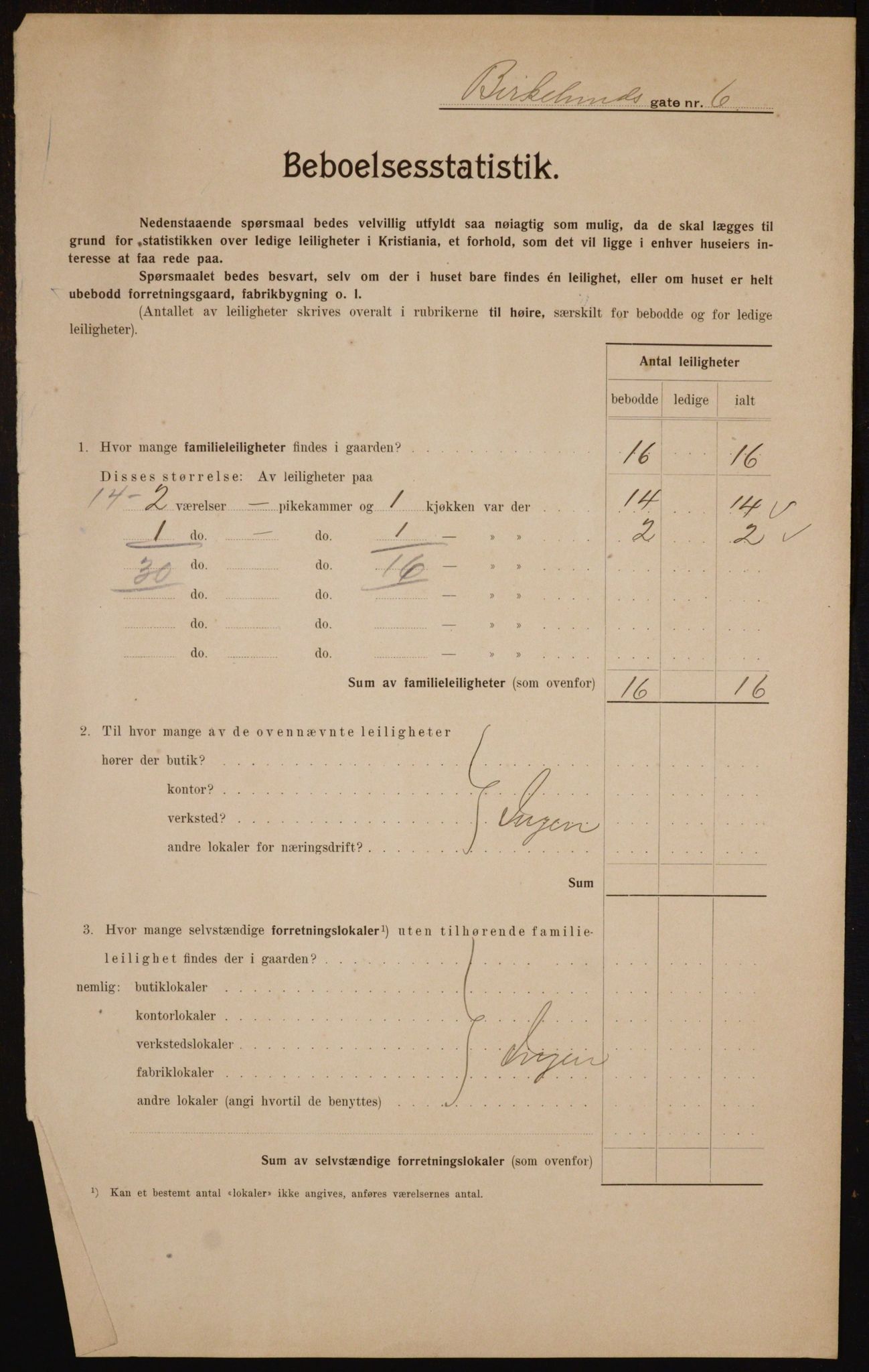 OBA, Municipal Census 1910 for Kristiania, 1910, p. 4983