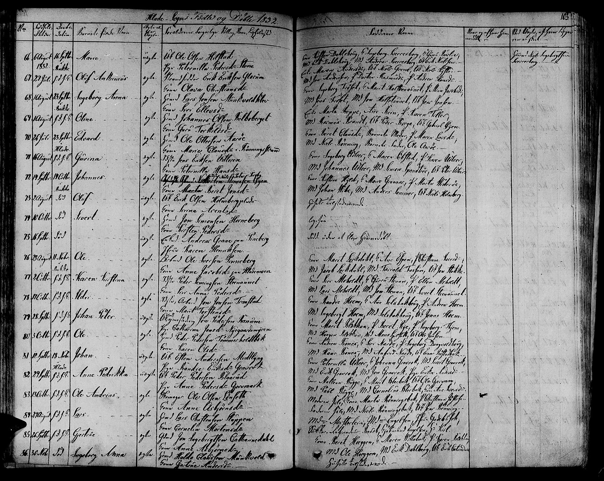 Ministerialprotokoller, klokkerbøker og fødselsregistre - Sør-Trøndelag, SAT/A-1456/606/L0286: Parish register (official) no. 606A04 /1, 1823-1840, p. 103